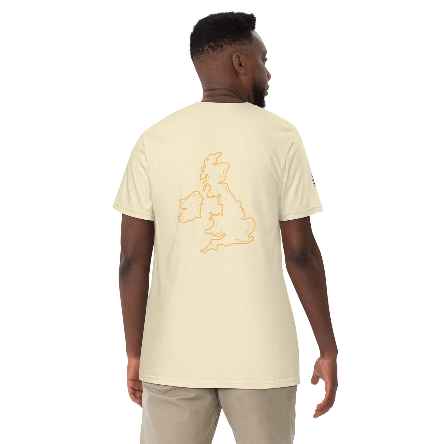 UK Unisex garment-dyed heavyweight t-shirt