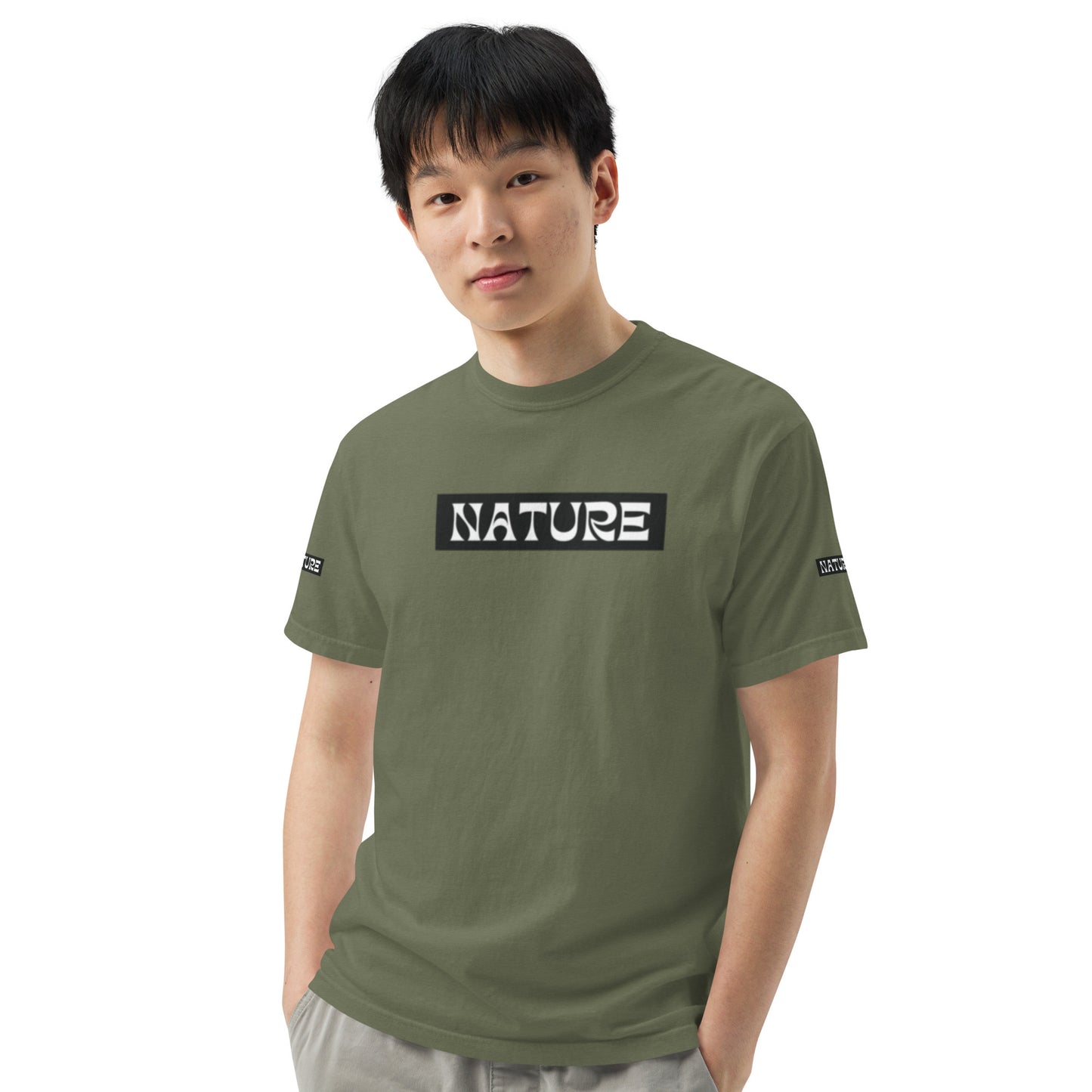 Nature Unisex garment-dyed heavyweight t-shirt