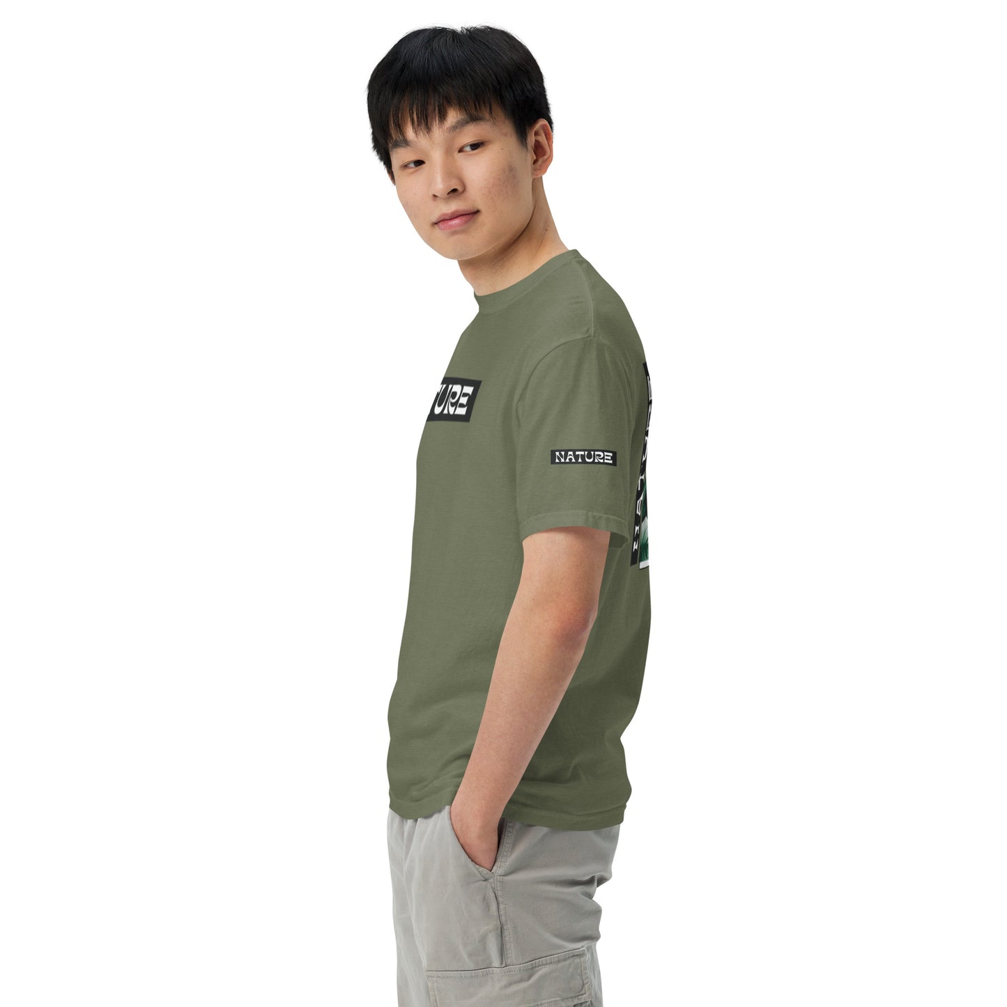 Nature Unisex garment-dyed heavyweight t-shirt