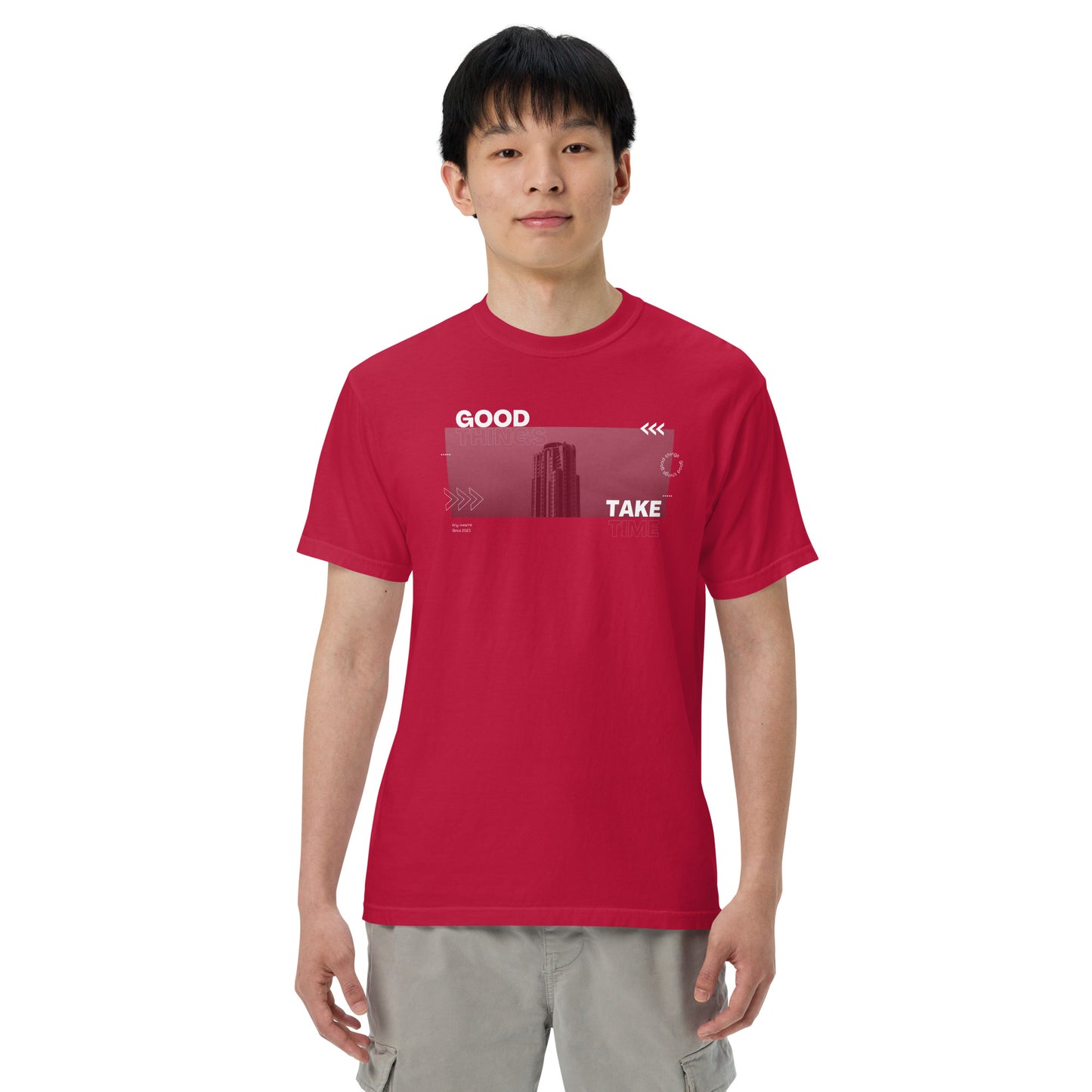 Take Unisex garment-dyed heavyweight t-shirt