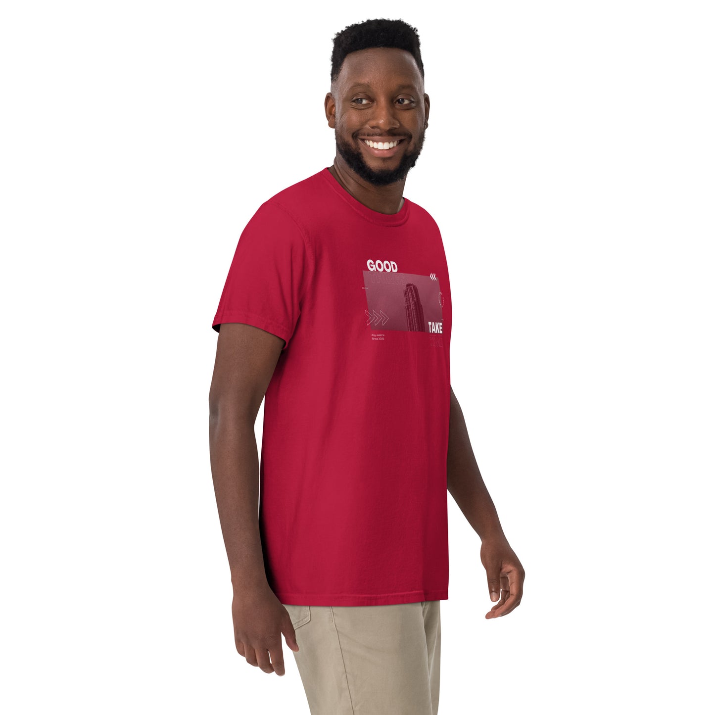 Take Unisex garment-dyed heavyweight t-shirt