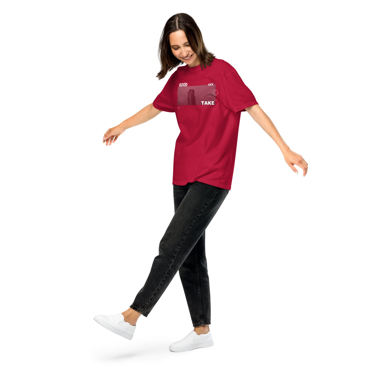Take Unisex garment-dyed heavyweight t-shirt
