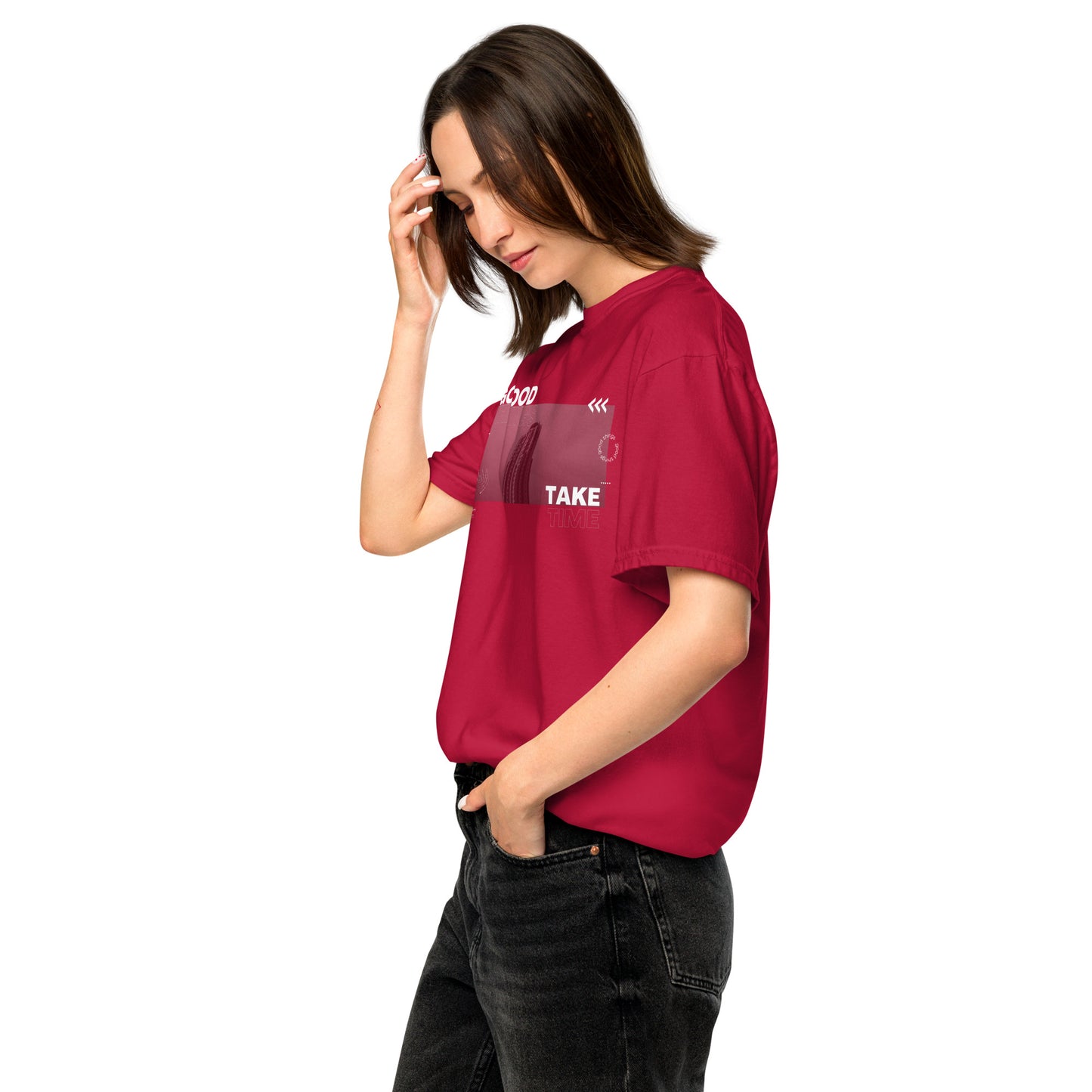 Take Unisex garment-dyed heavyweight t-shirt