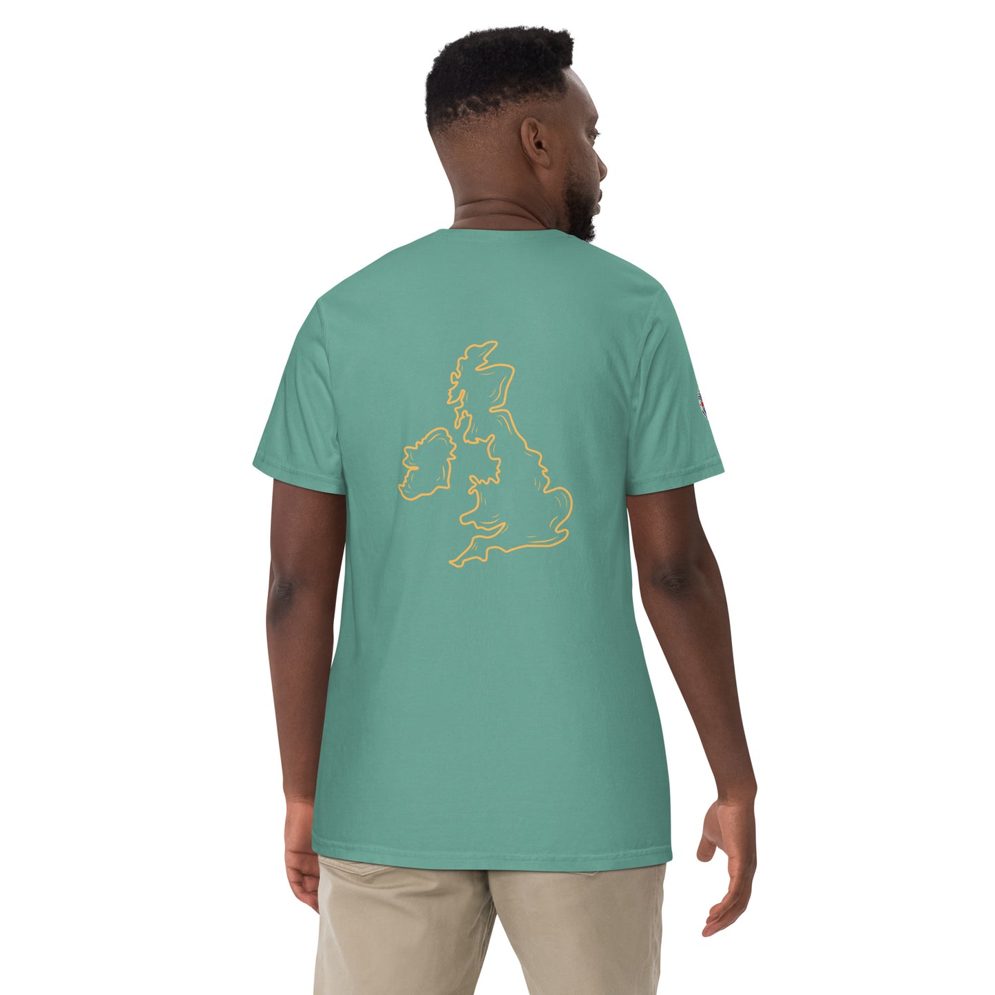 UK Unisex garment-dyed heavyweight t-shirt