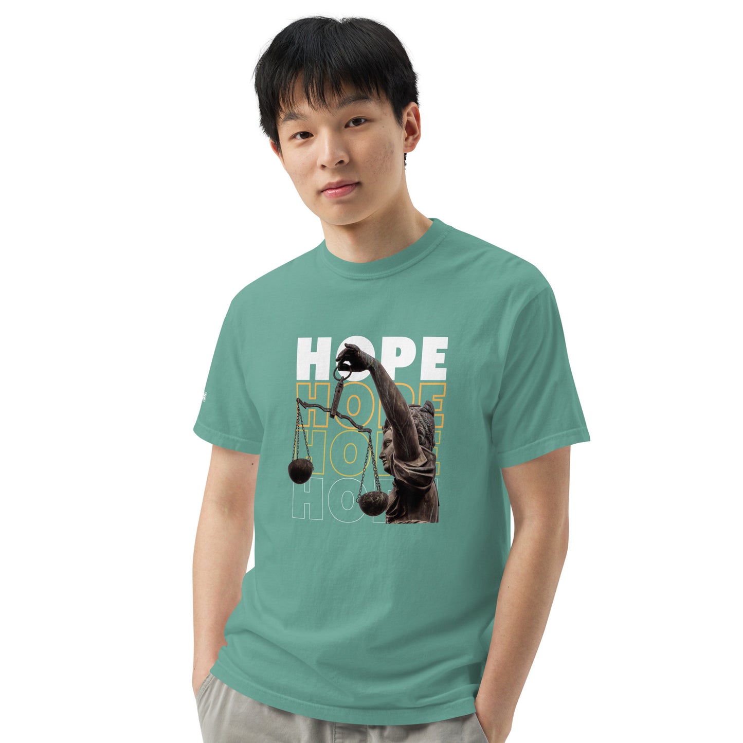 HOPE Unisex garment-dyed heavyweight t-shirt