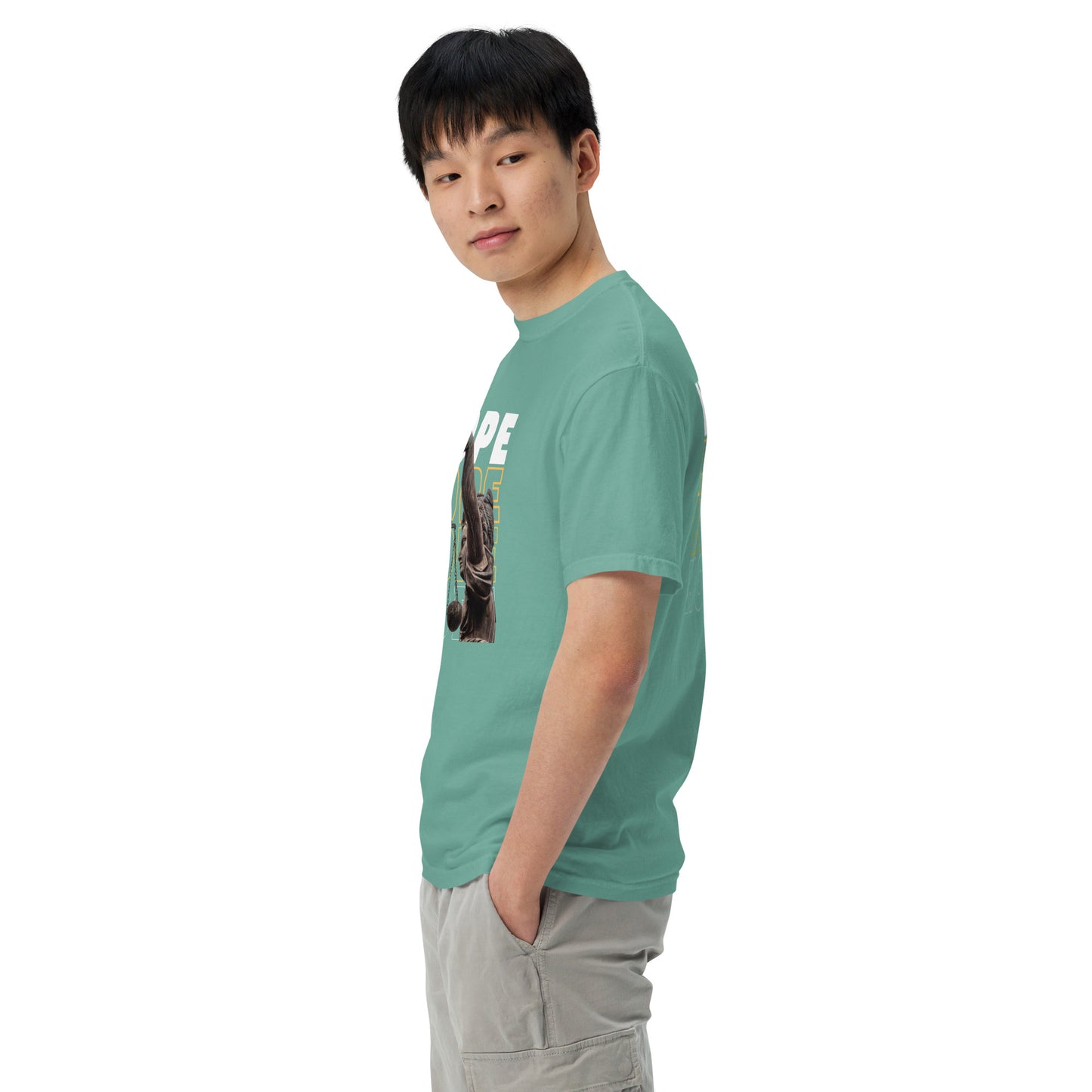 HOPE Unisex garment-dyed heavyweight t-shirt