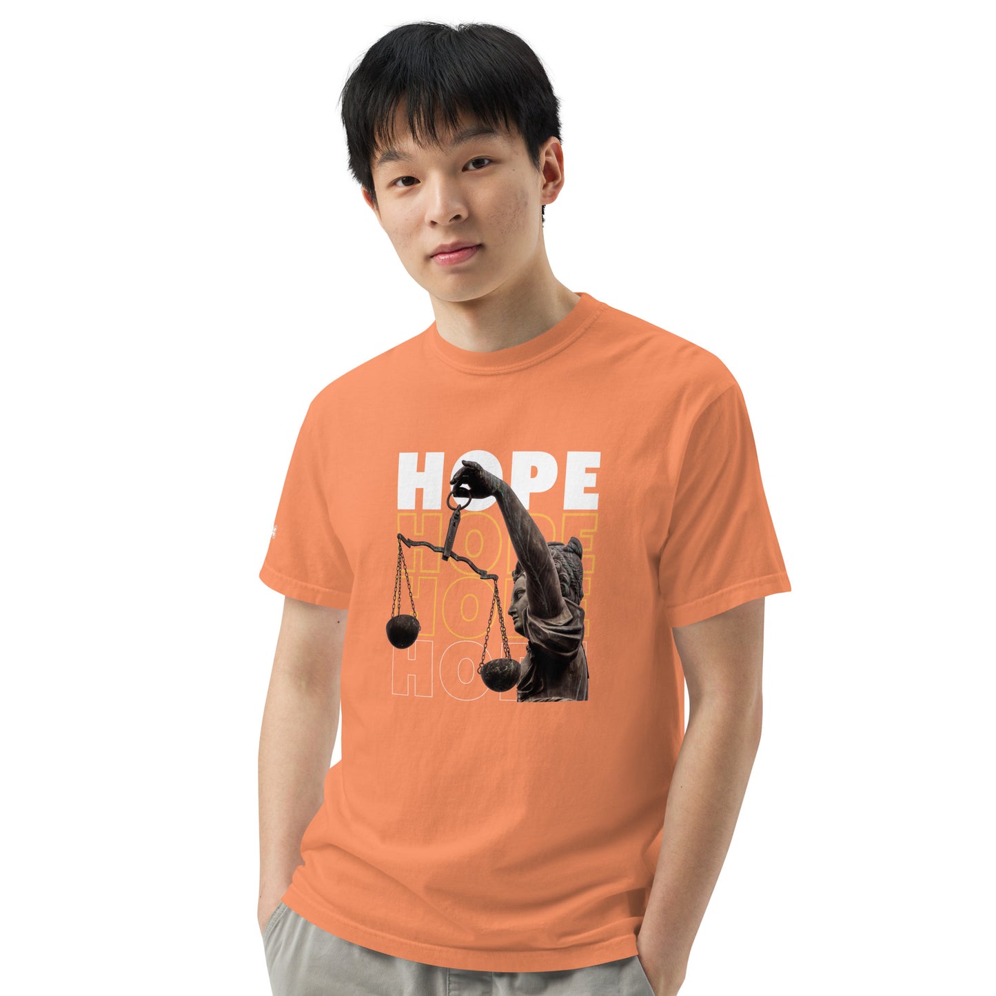 HOPE Unisex garment-dyed heavyweight t-shirt