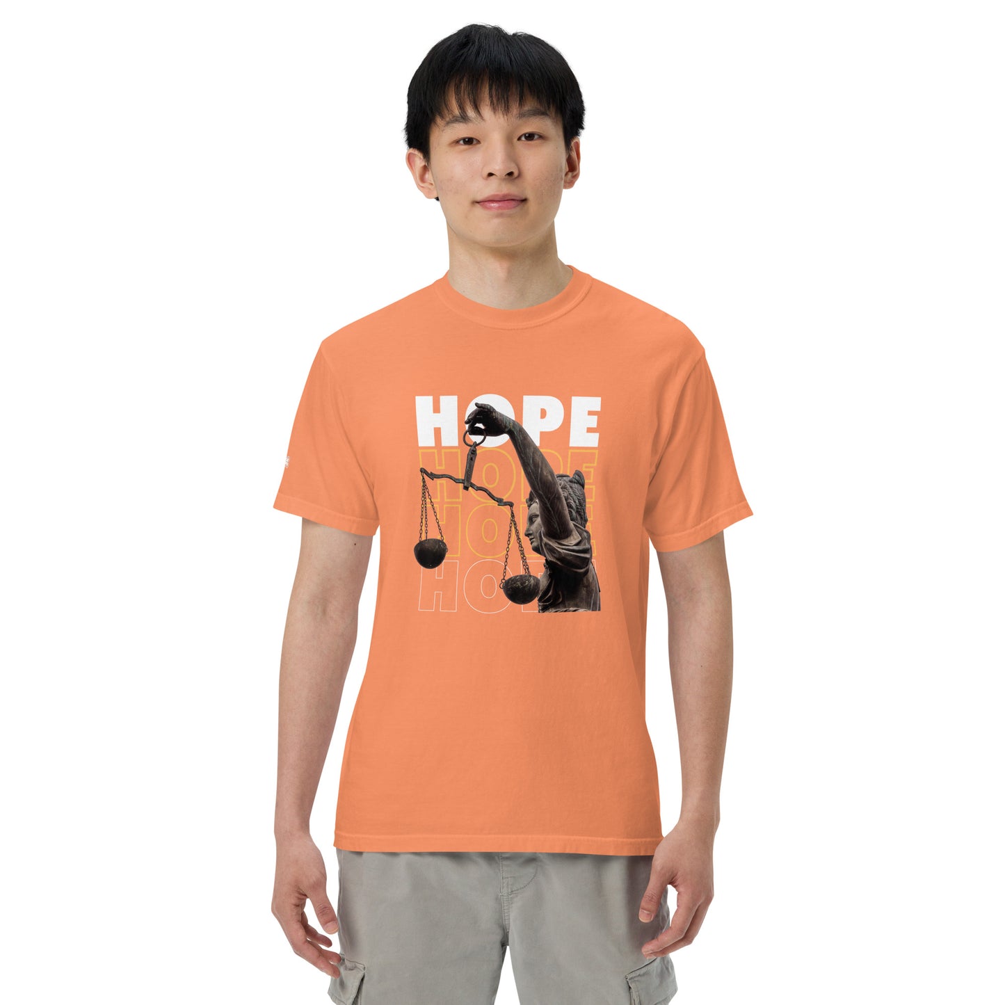 HOPE Unisex garment-dyed heavyweight t-shirt