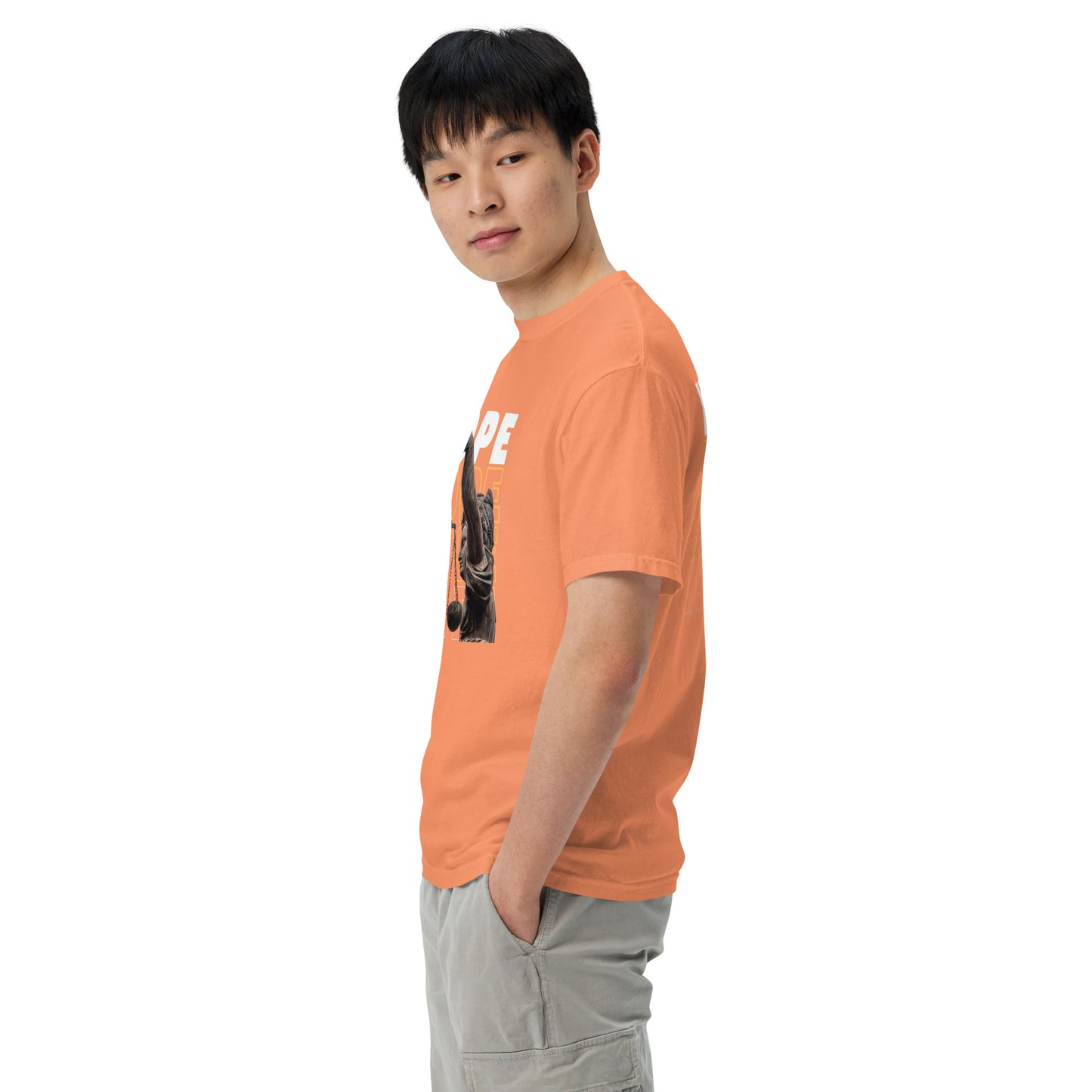 HOPE Unisex garment-dyed heavyweight t-shirt