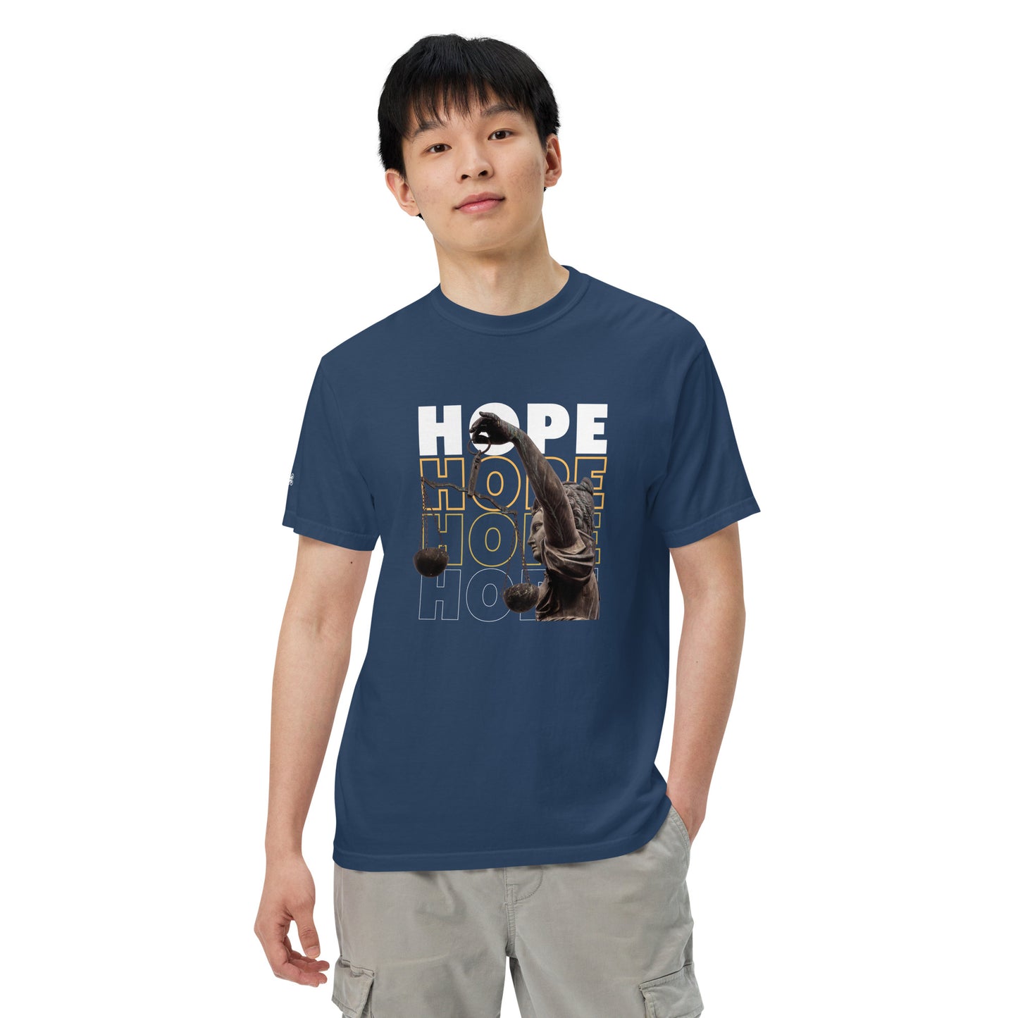 HOPE Unisex garment-dyed heavyweight t-shirt
