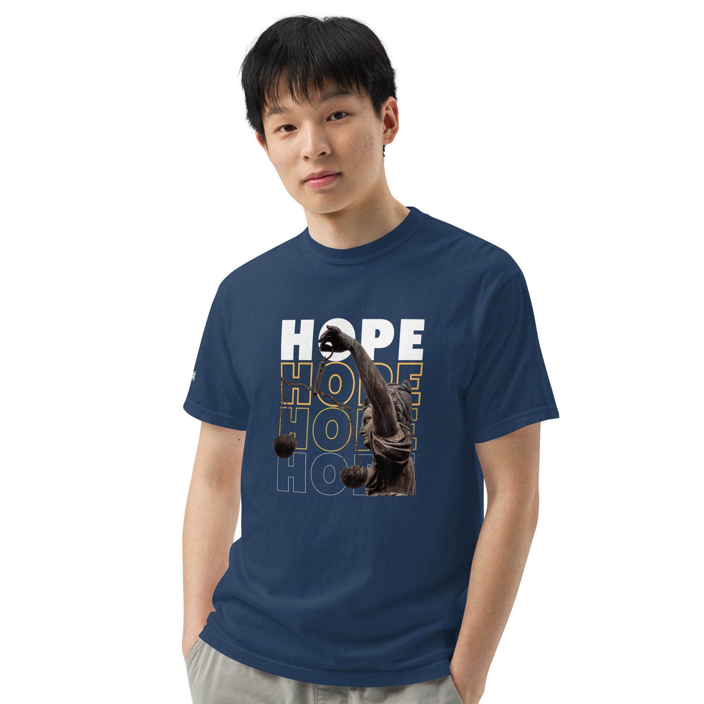 HOPE Unisex garment-dyed heavyweight t-shirt
