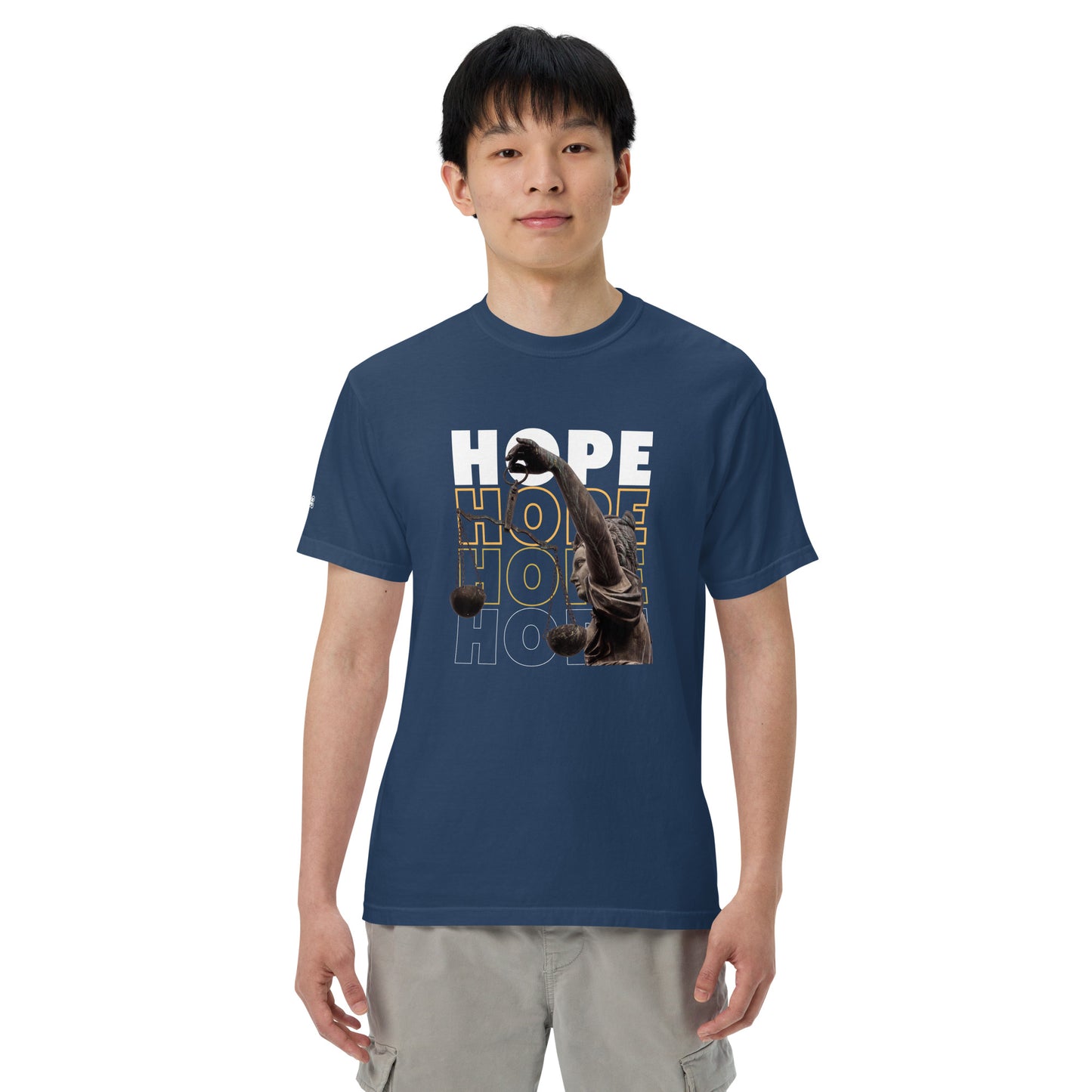 HOPE Unisex garment-dyed heavyweight t-shirt