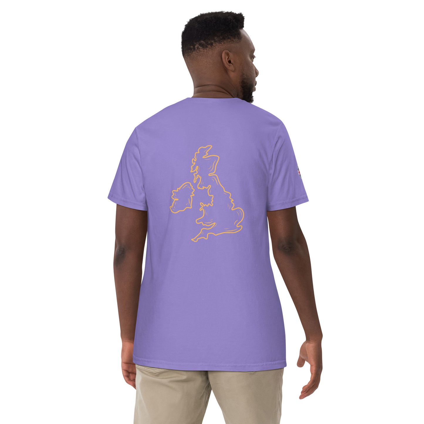 UK Unisex garment-dyed heavyweight t-shirt