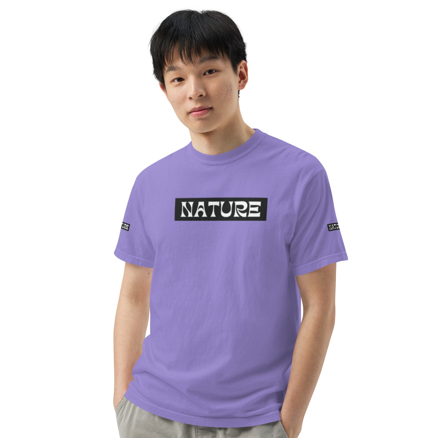 Nature Unisex garment-dyed heavyweight t-shirt