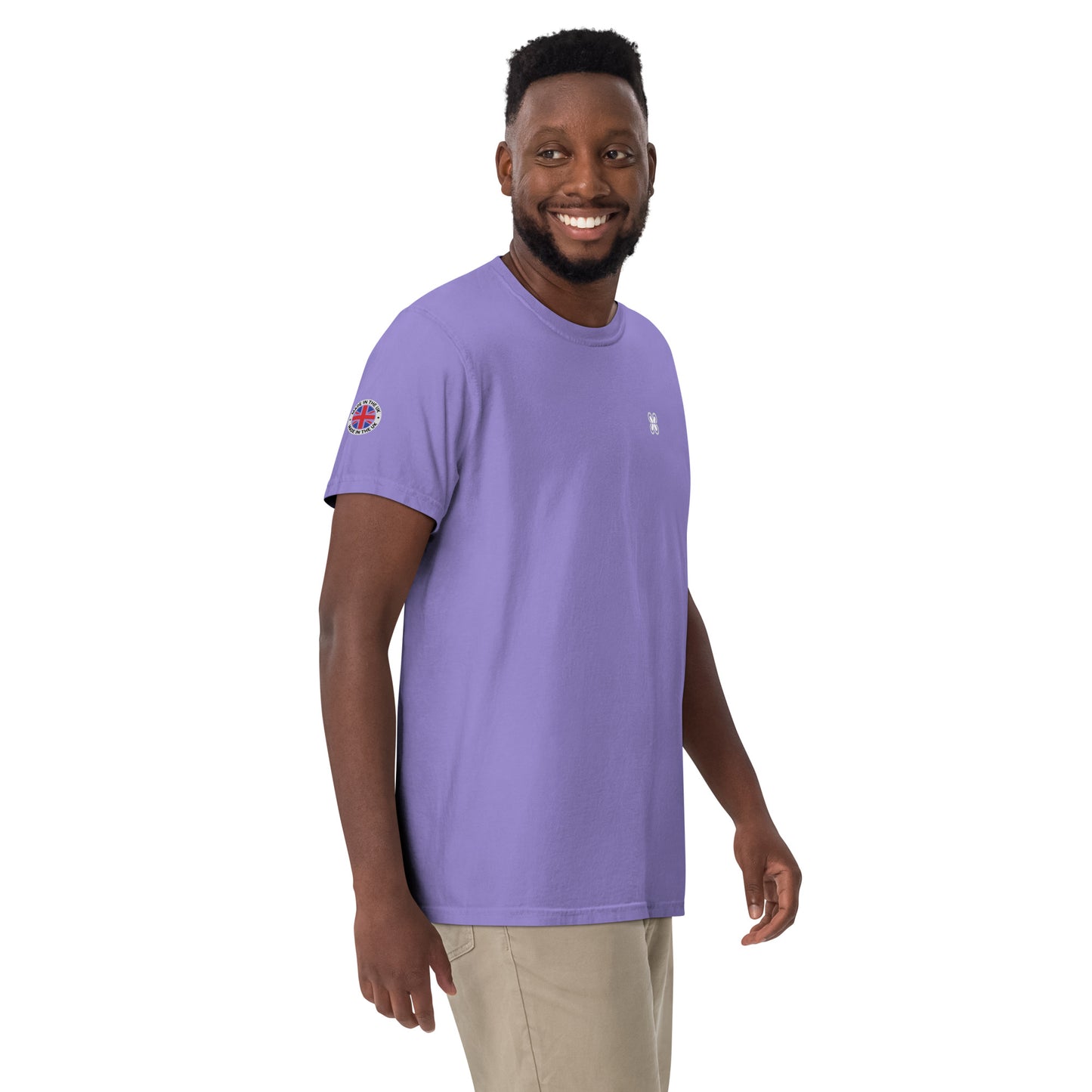 UK Unisex garment-dyed heavyweight t-shirt