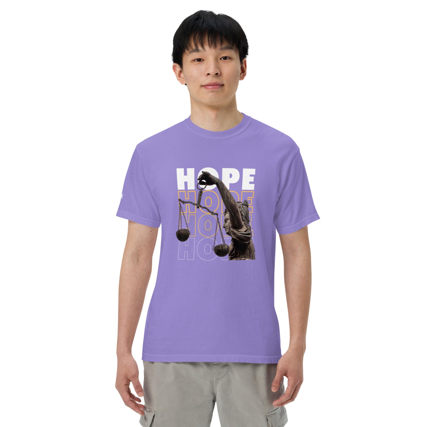 HOPE Unisex garment-dyed heavyweight t-shirt