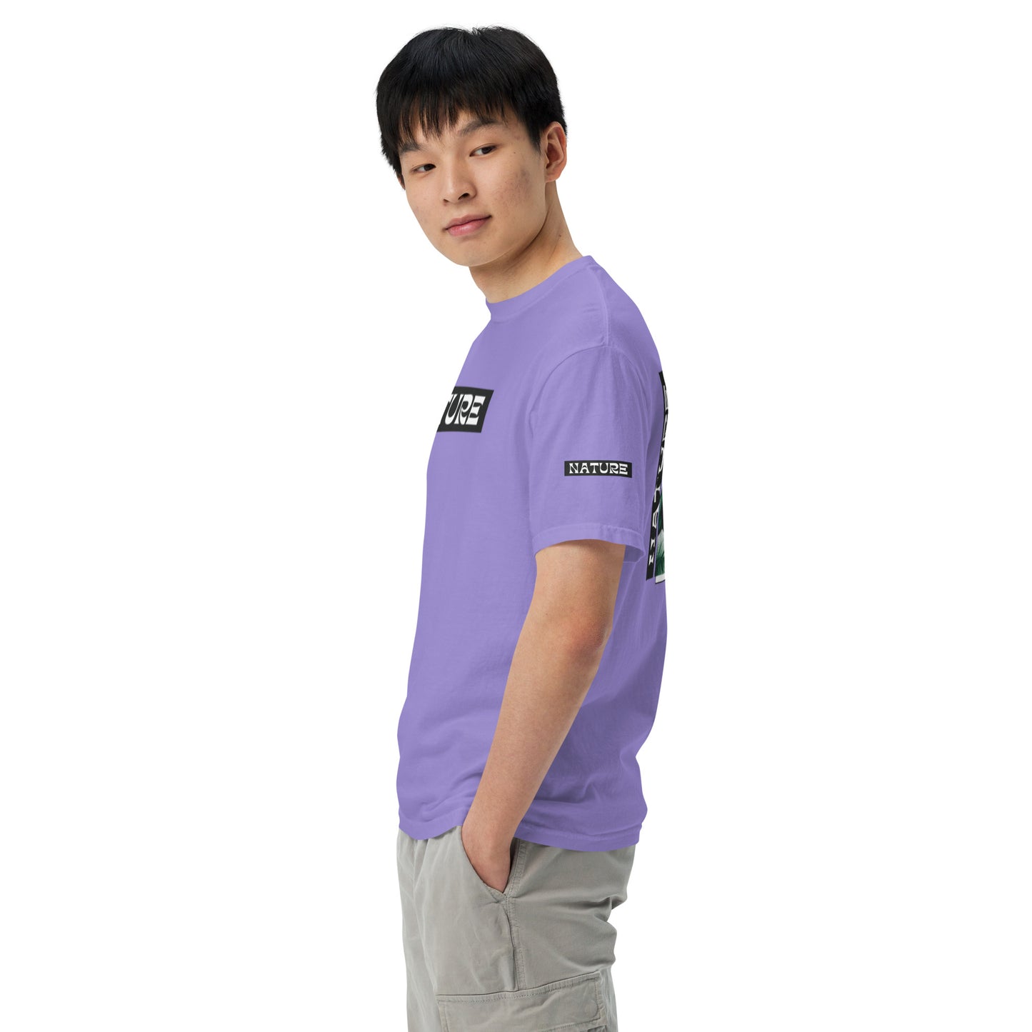 Nature Unisex garment-dyed heavyweight t-shirt