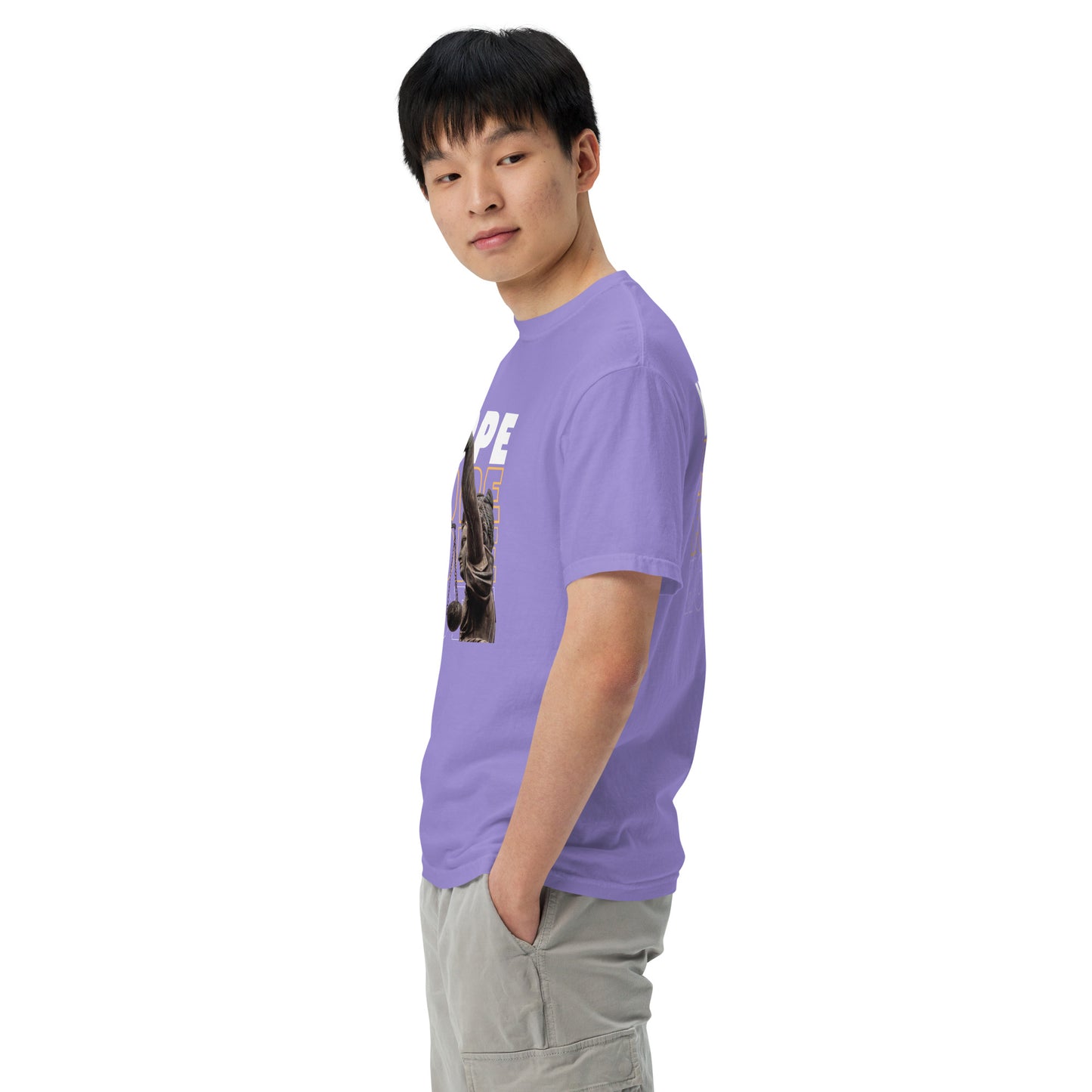 HOPE Unisex garment-dyed heavyweight t-shirt