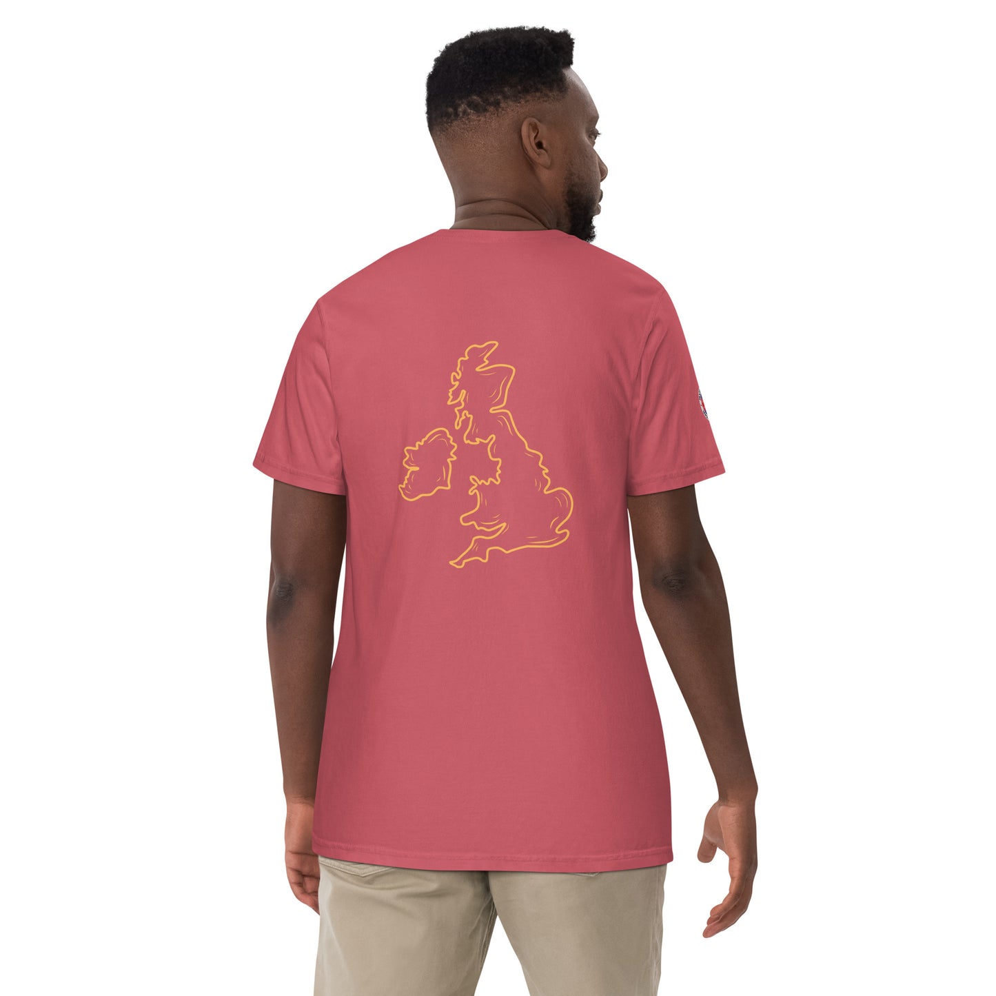 UK Unisex garment-dyed heavyweight t-shirt