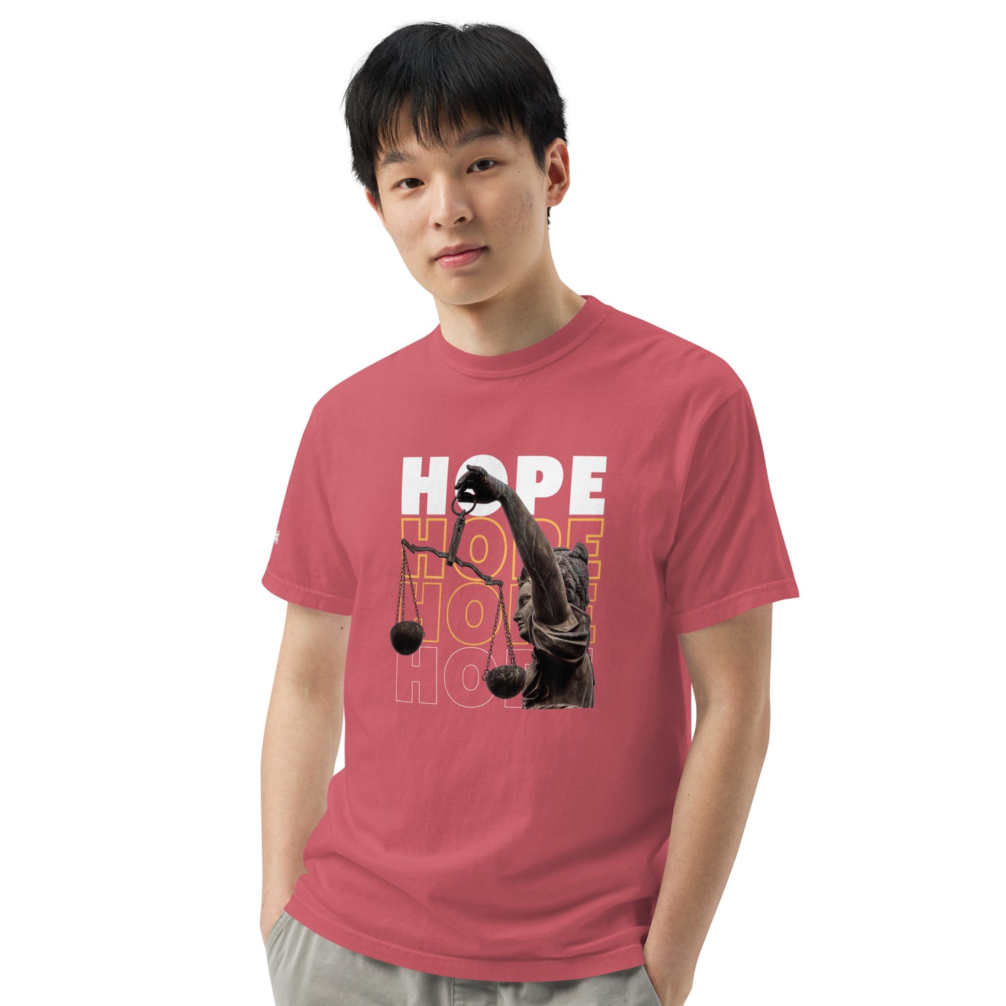 HOPE Unisex garment-dyed heavyweight t-shirt