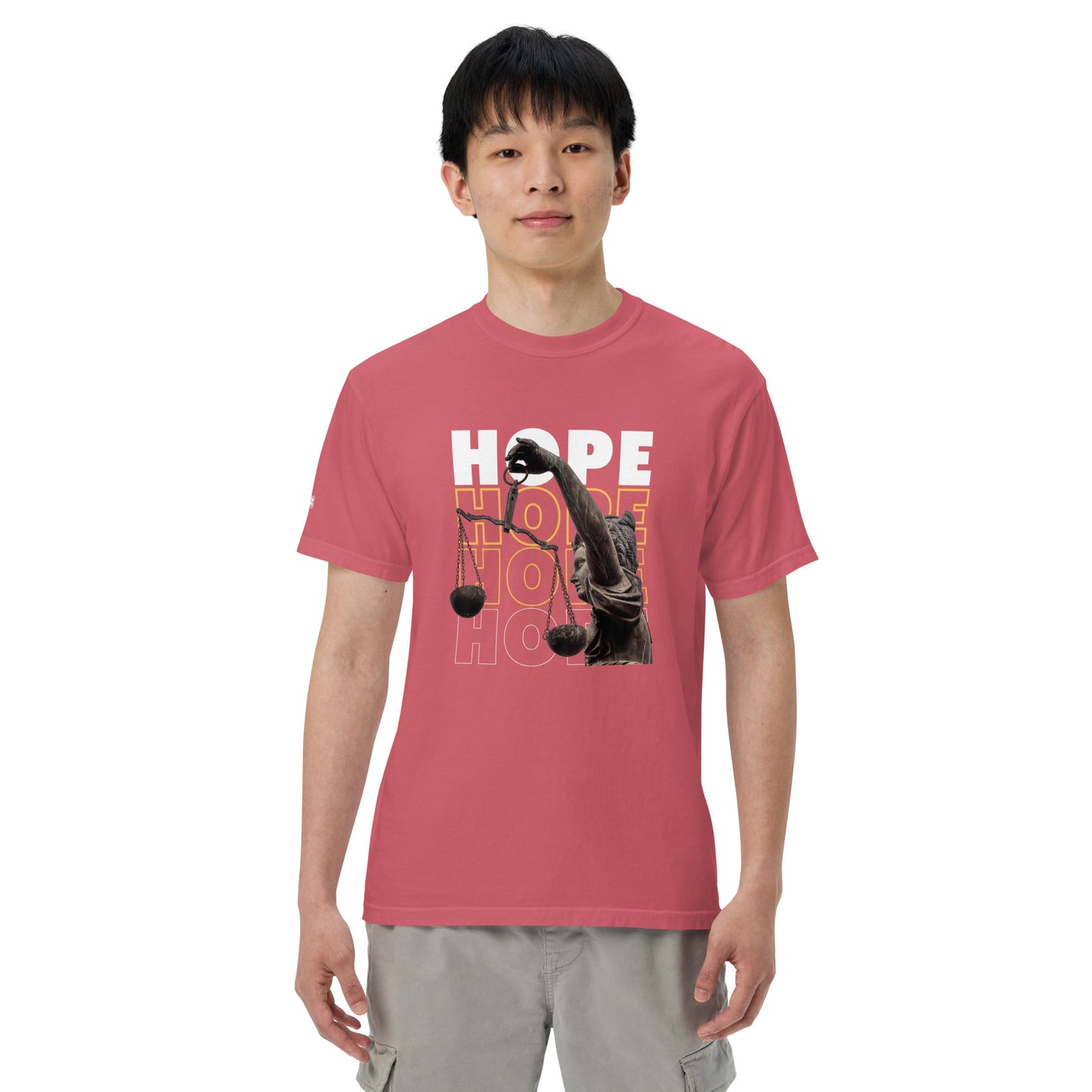 HOPE Unisex garment-dyed heavyweight t-shirt