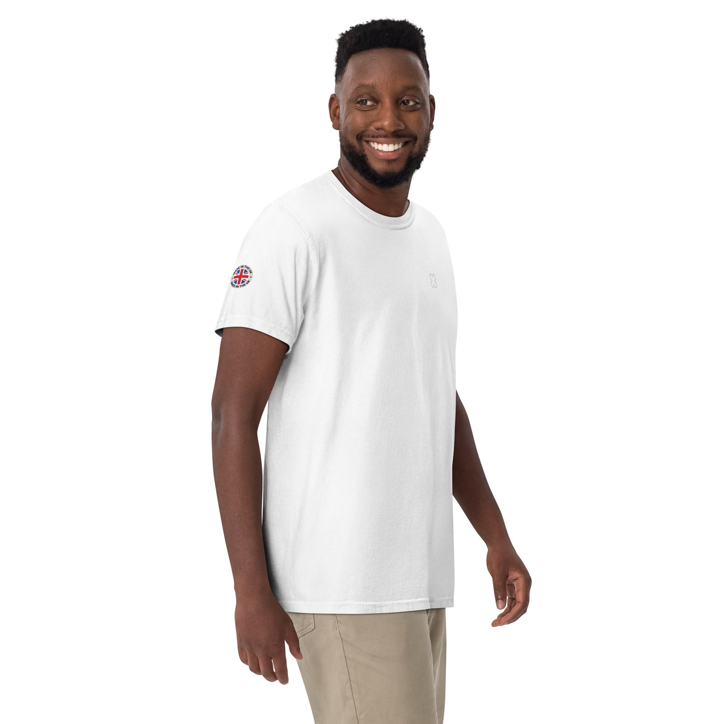 UK Unisex garment-dyed heavyweight t-shirt