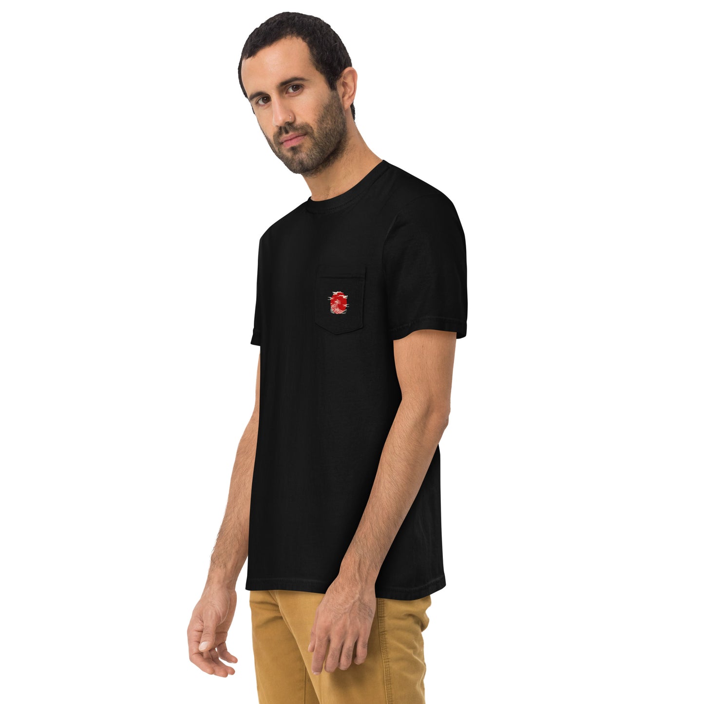 Japan Unisex garment-dyed pocket t-shirt