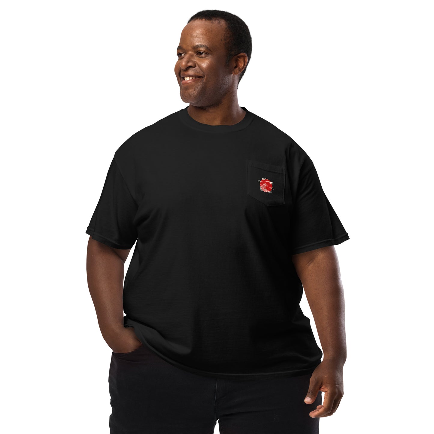 Japan Unisex garment-dyed pocket t-shirt