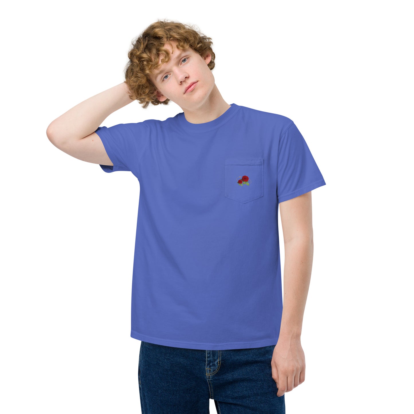 Flow-ar Unisex garment-dyed pocket t-shirt