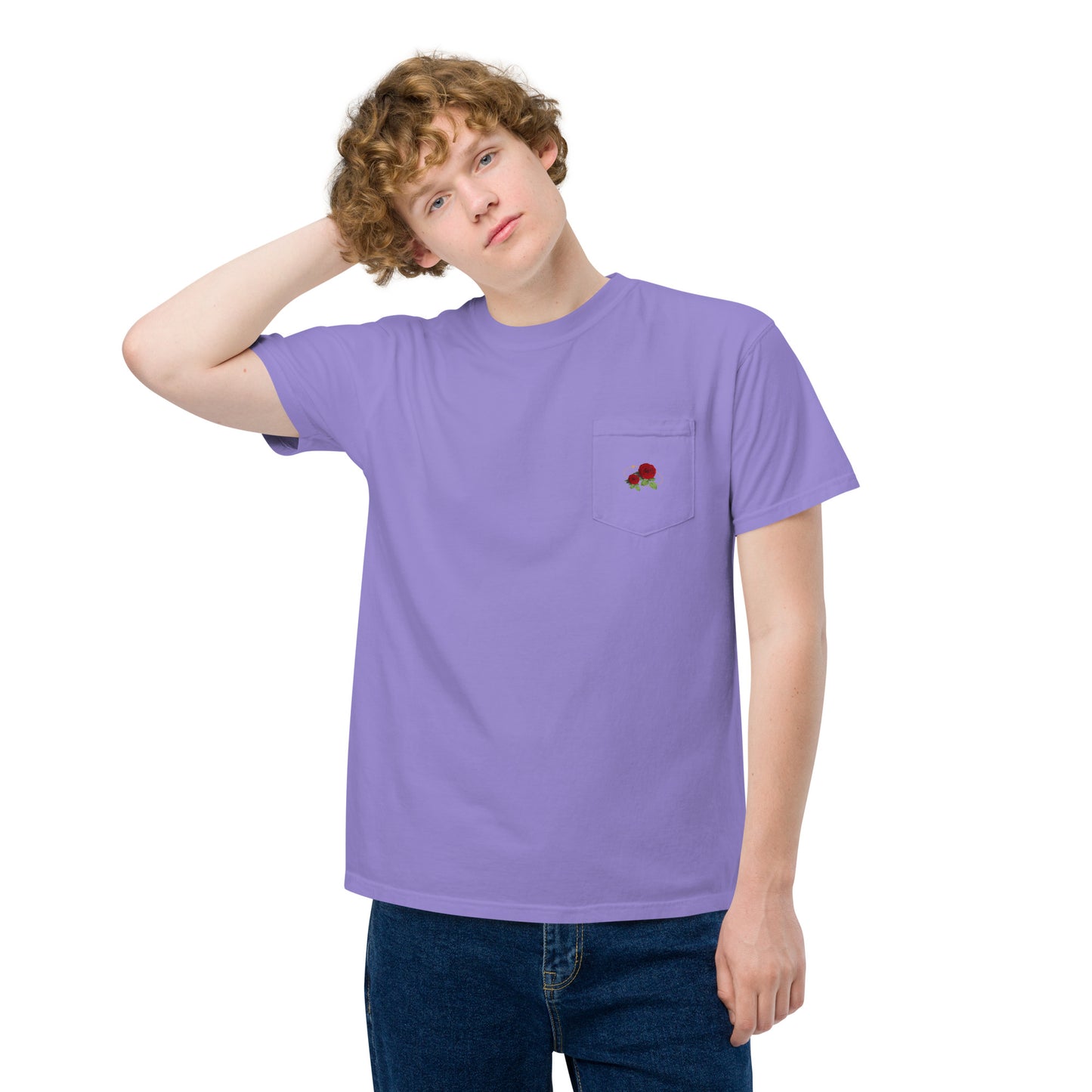 Flow-ar Unisex garment-dyed pocket t-shirt
