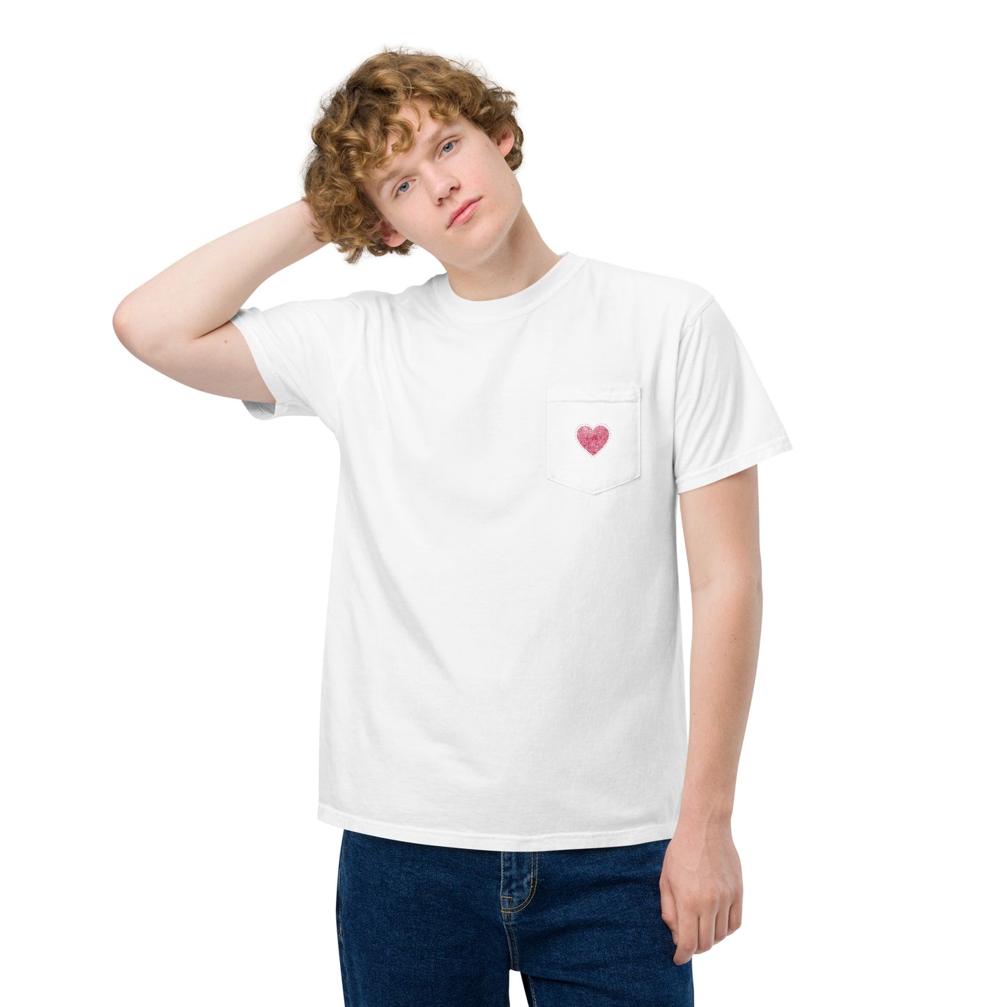 Heartz Unisex garment-dyed pocket t-shirt$26.50