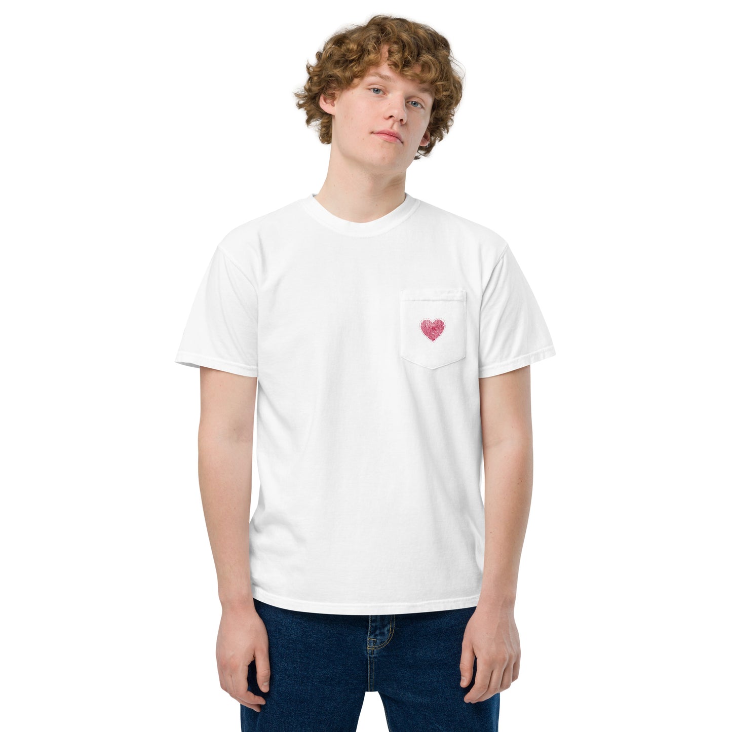 Heartz Unisex garment-dyed pocket t-shirt$26.50