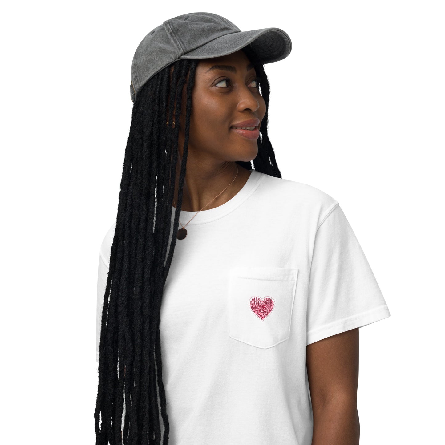 Heartz Unisex garment-dyed pocket t-shirt$26.50