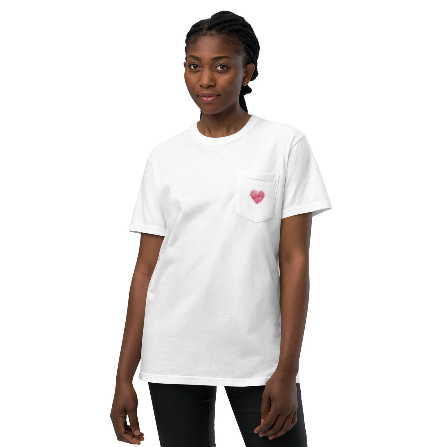 Heartz Unisex garment-dyed pocket t-shirt$26.50