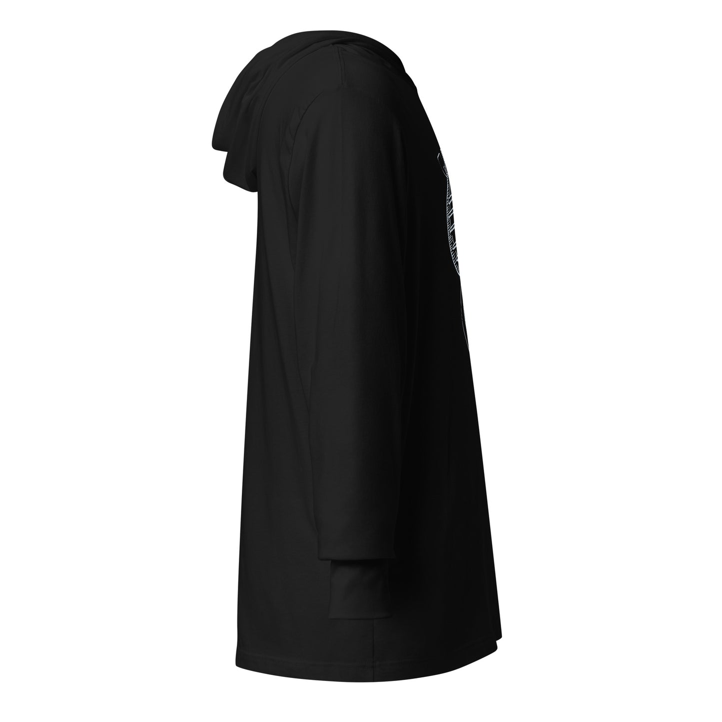 DNA Hooded long-sleeve tee