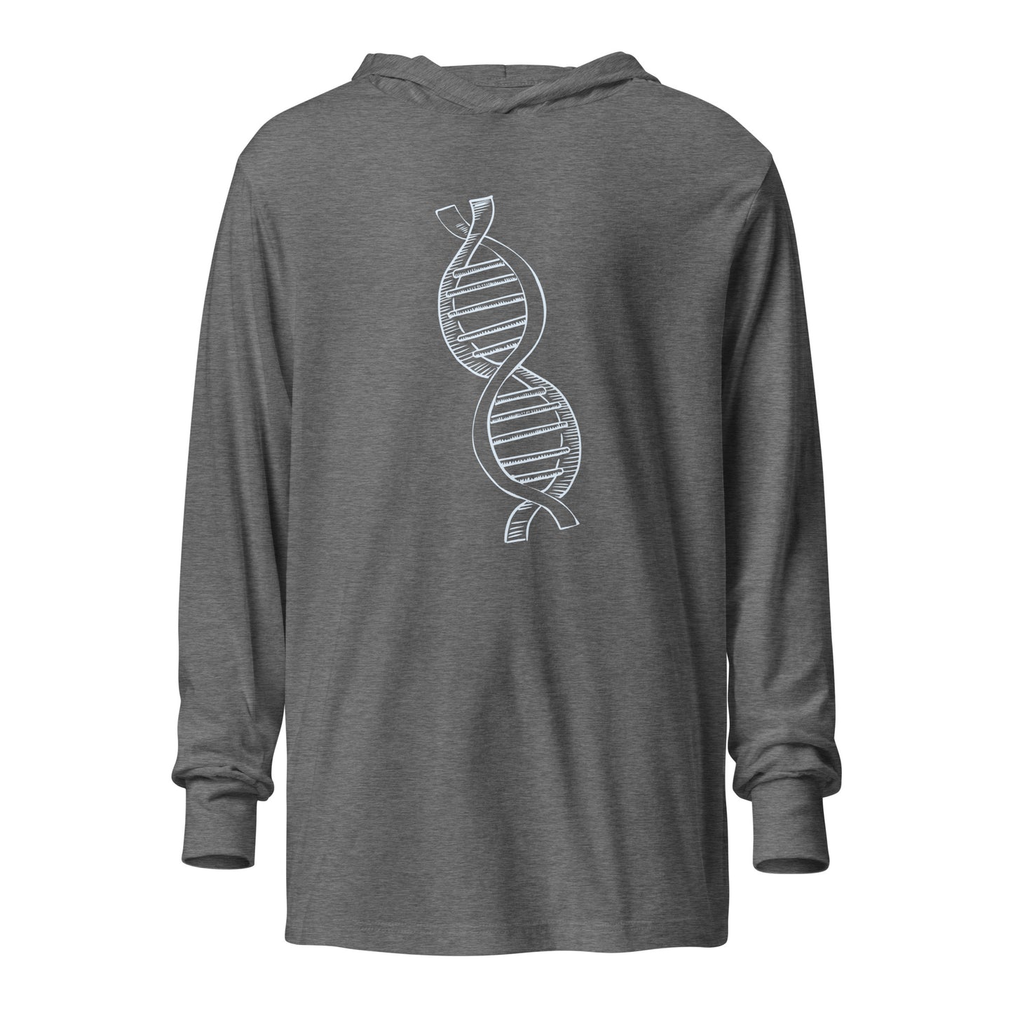 DNA Hooded long-sleeve tee