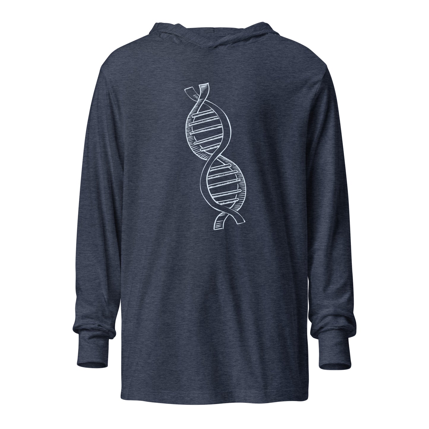 DNA Hooded long-sleeve tee