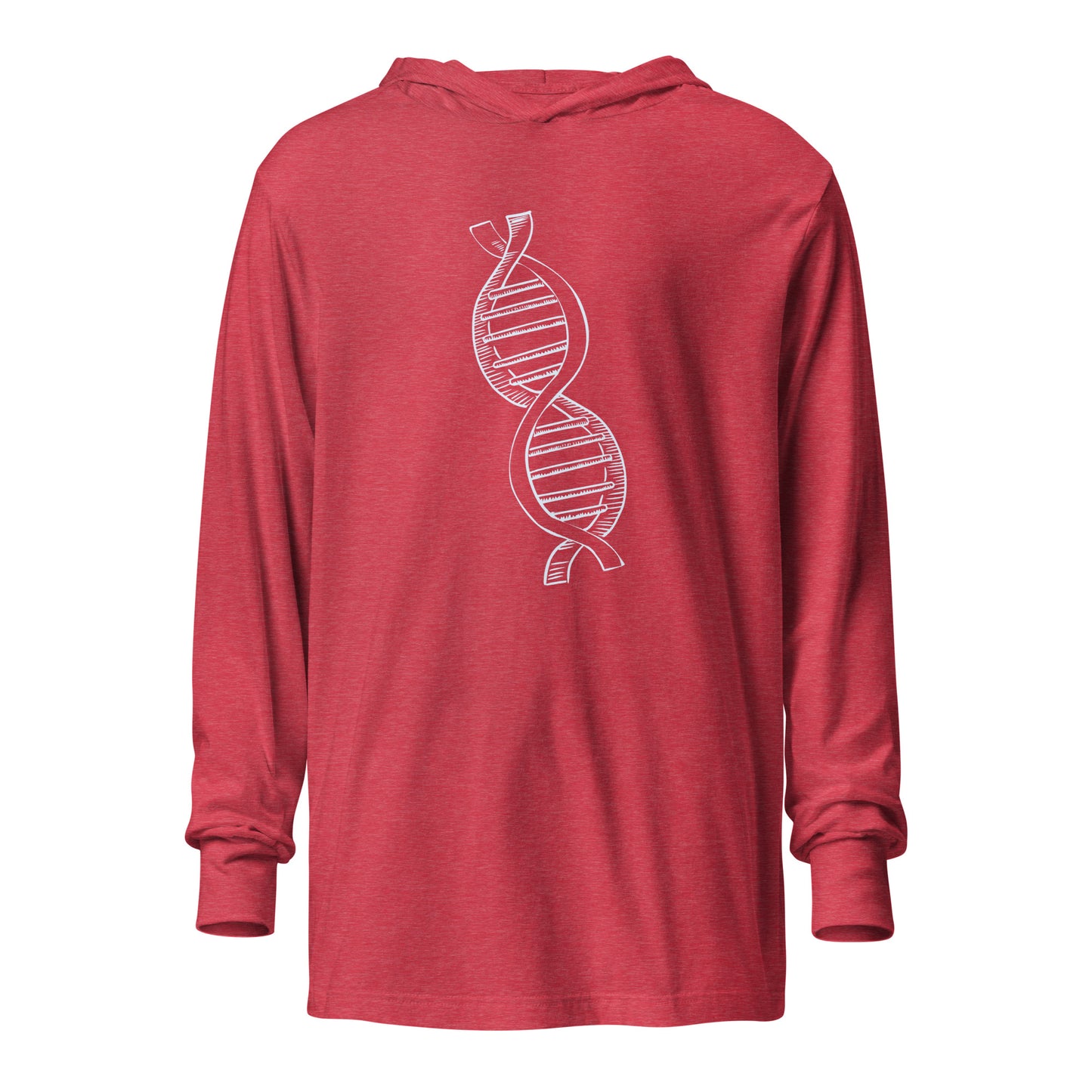 DNA Hooded long-sleeve tee