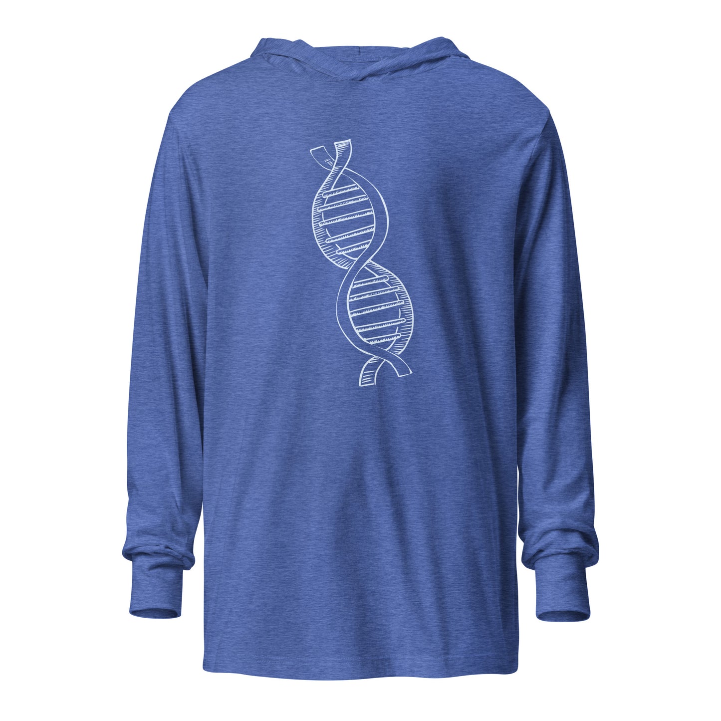 DNA Hooded long-sleeve tee