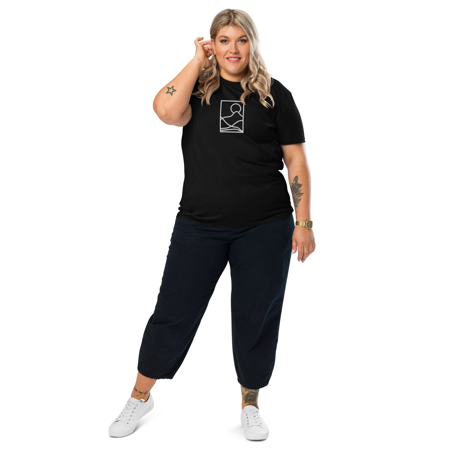 Framed Unisex organic cotton t-shirt