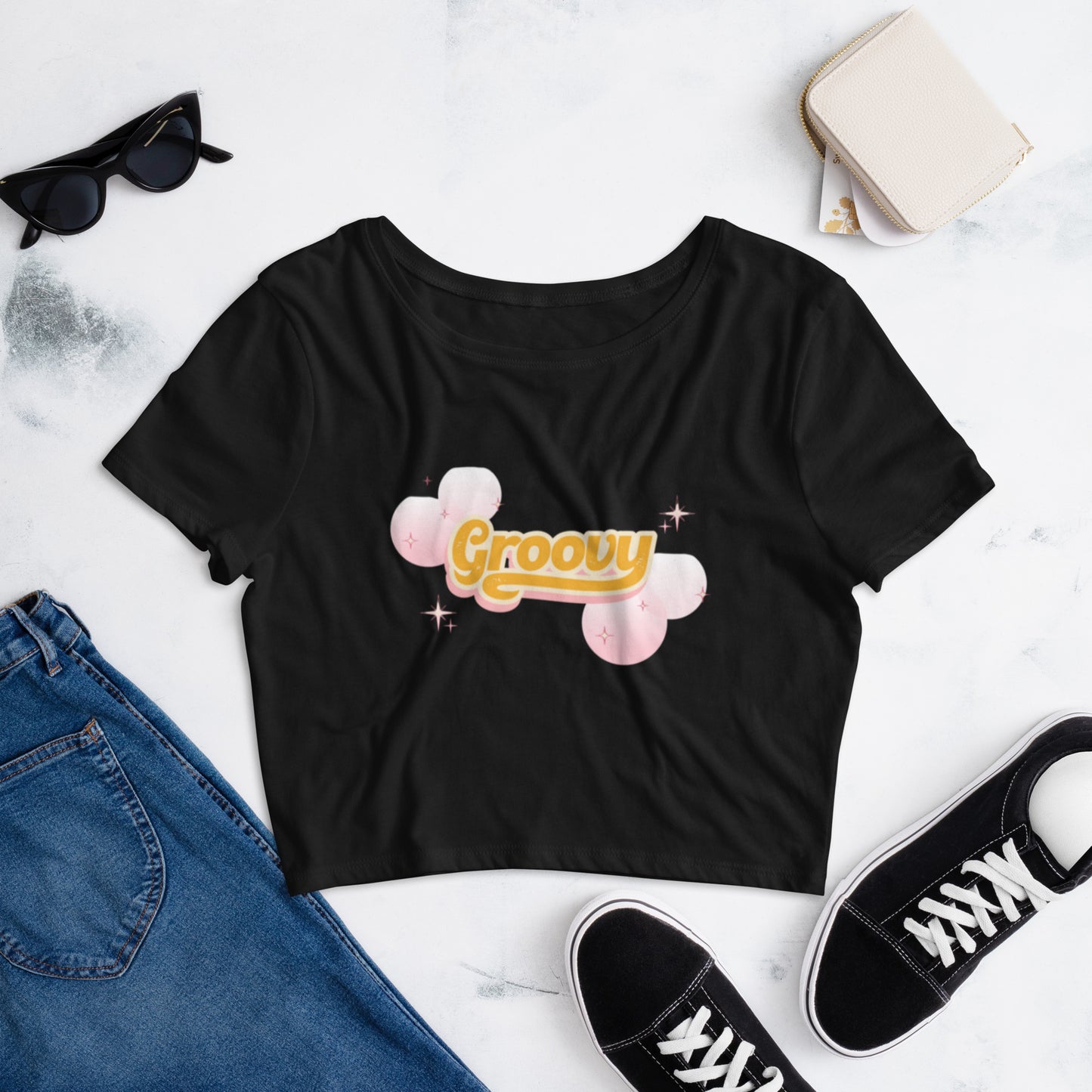 Groovy Women’s Crop Tee