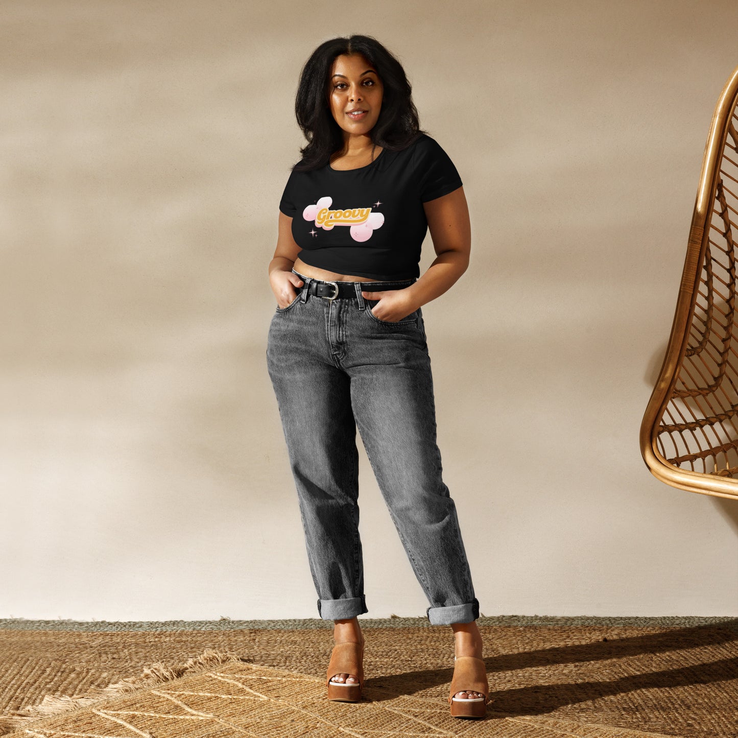 Groovy Women’s Crop Tee