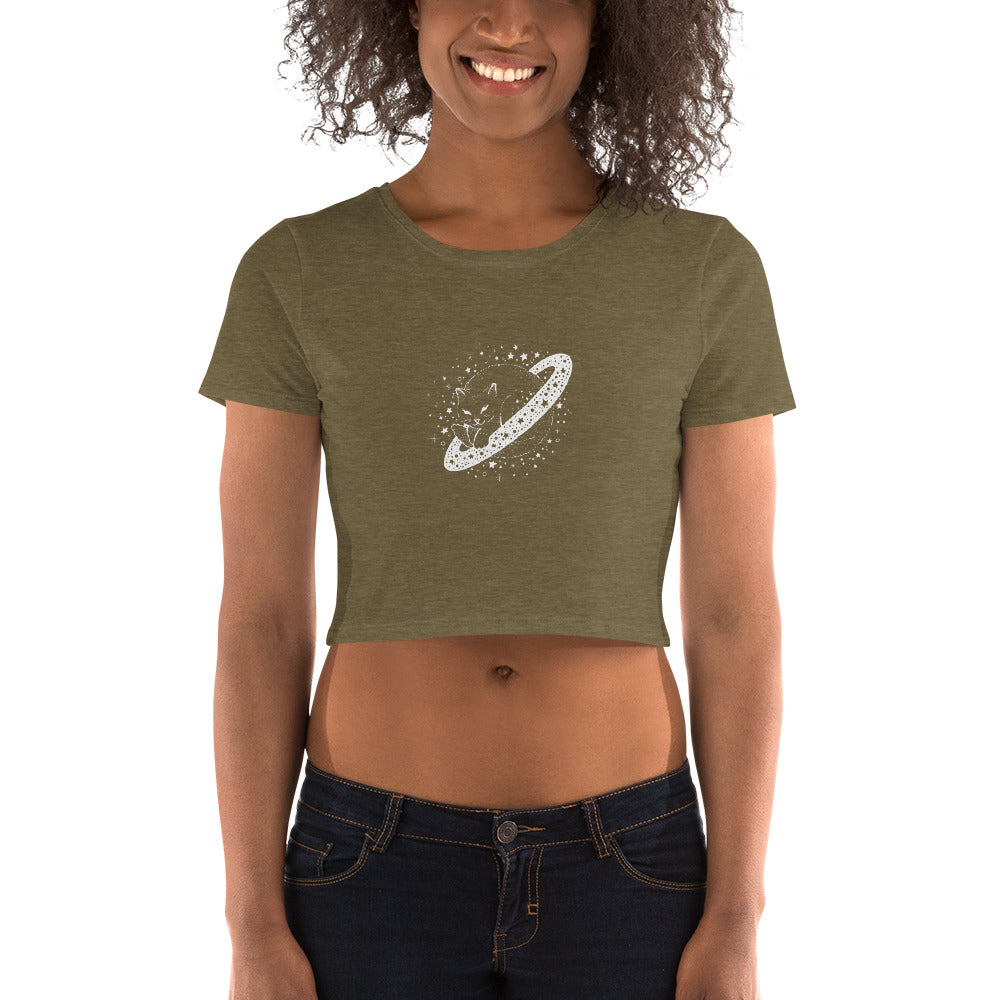 Galaxy Cat Women’s Crop Tee