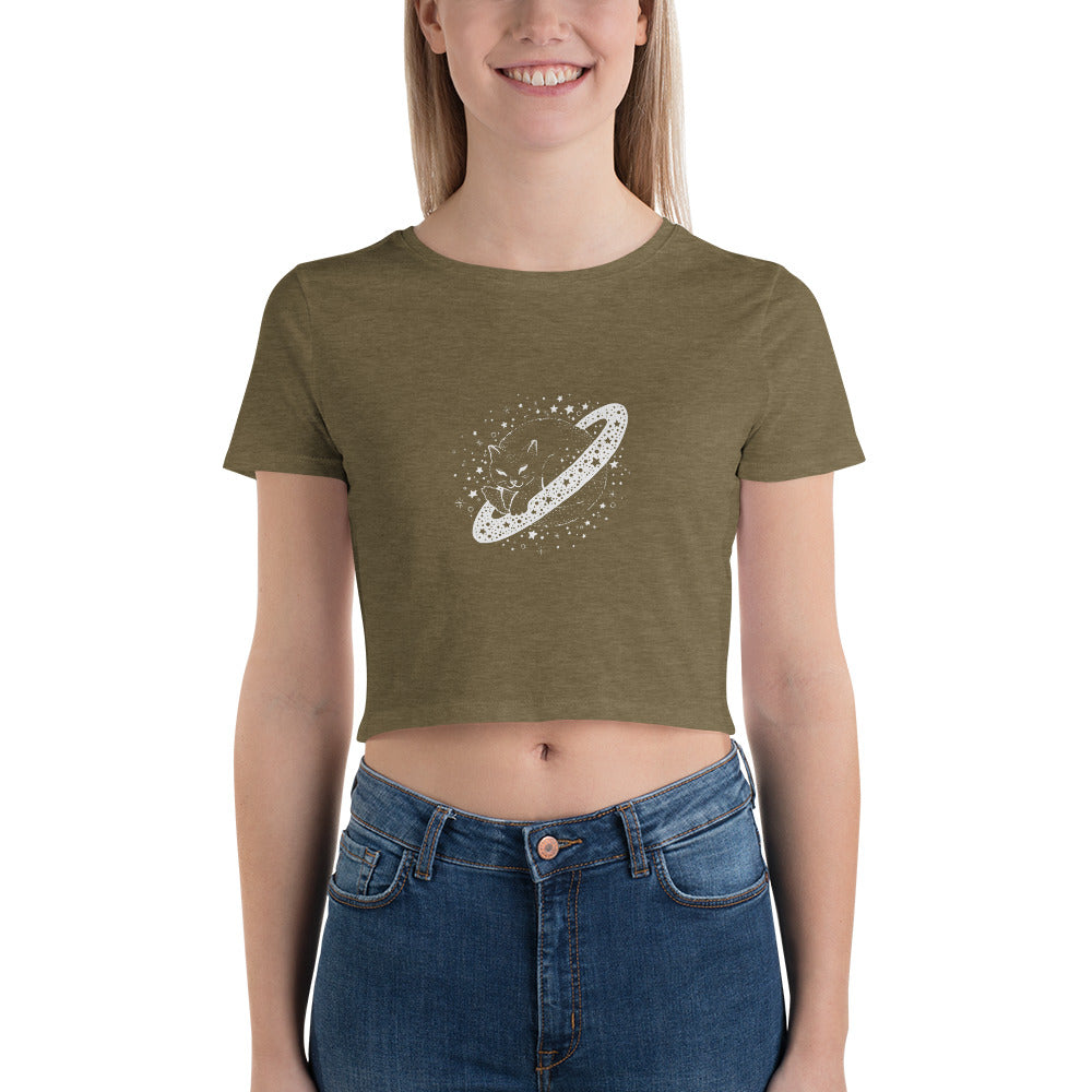 Galaxy Cat Women’s Crop Tee