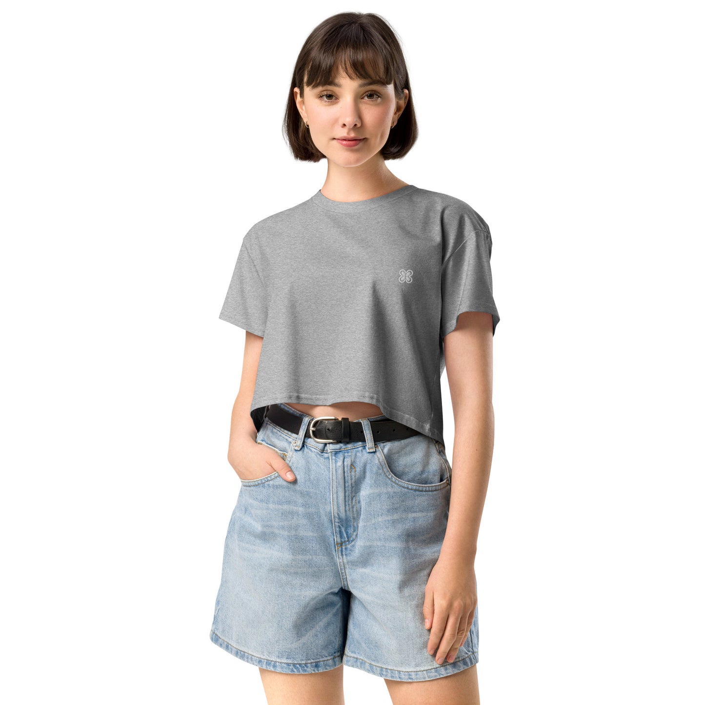 Plain Solid-Colored Women’s crop top