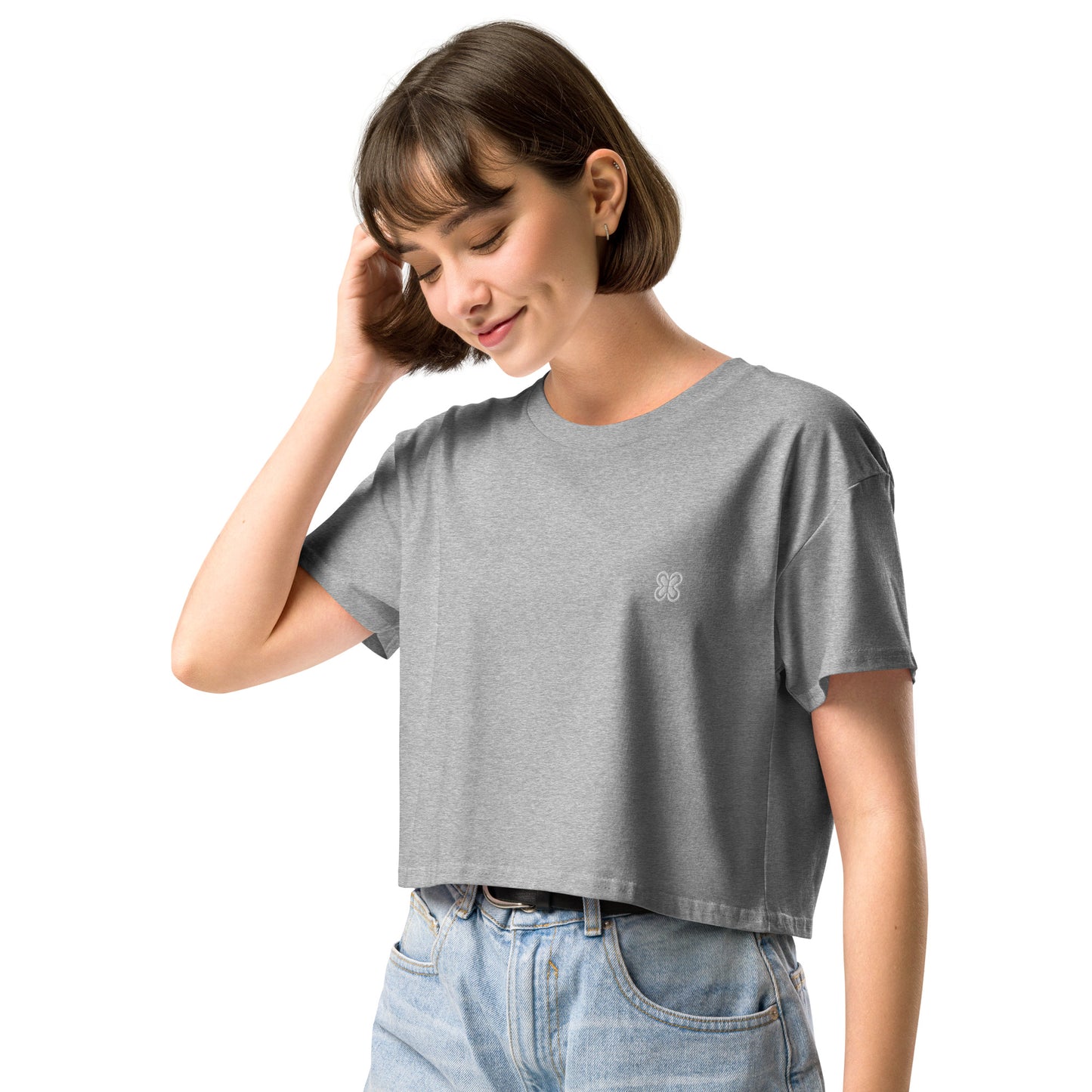 Plain Solid-Colored Women’s crop top