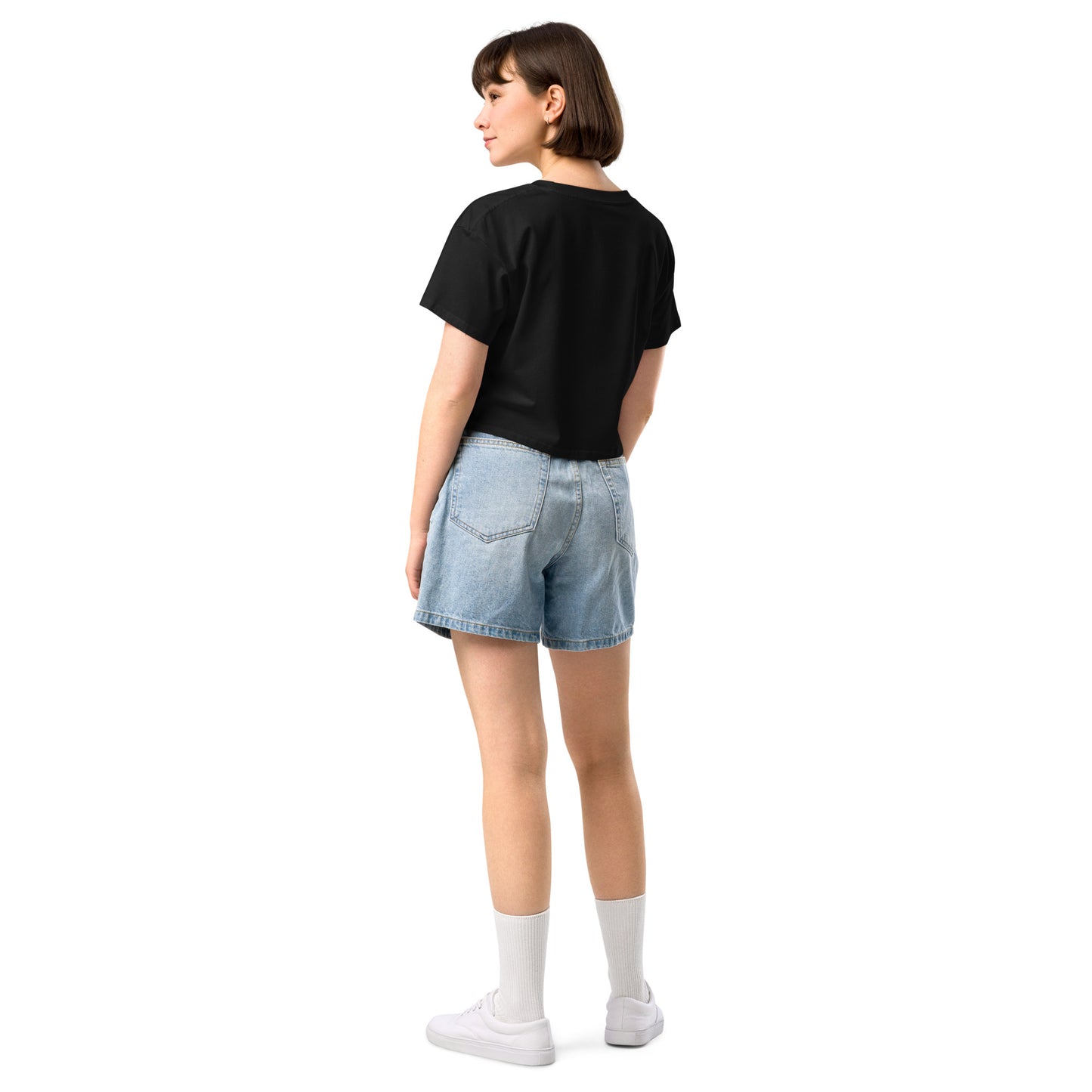Plain Solid-Colored Women’s crop top