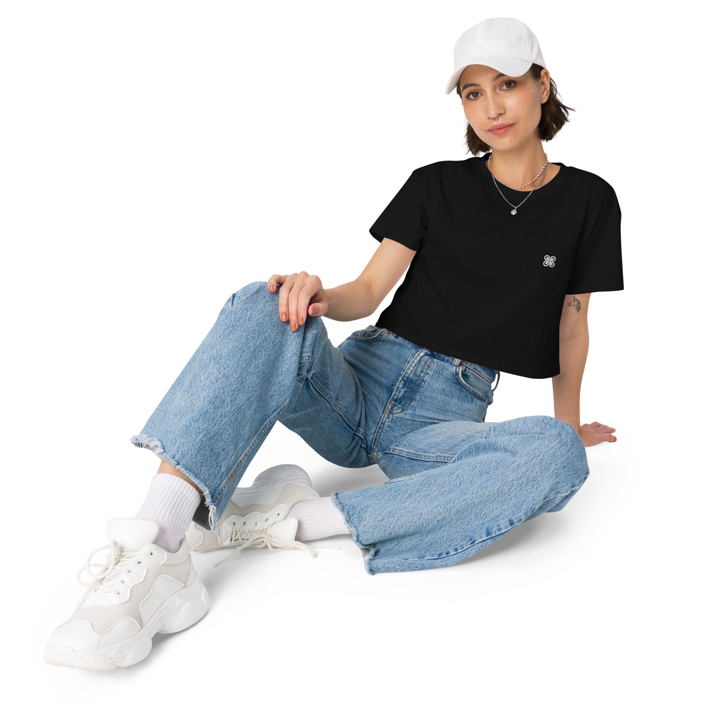 Plain Solid-Colored Women’s crop top