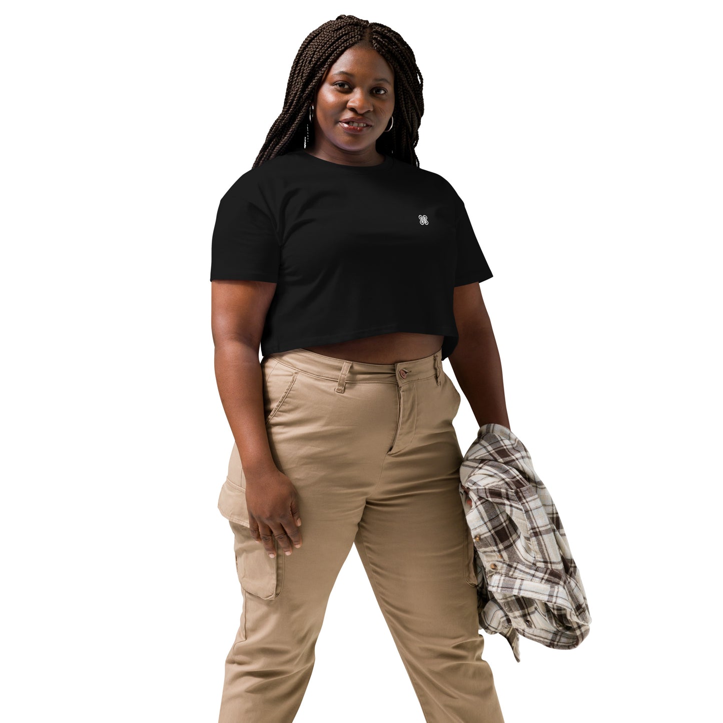 Plain Solid-Colored Women’s crop top