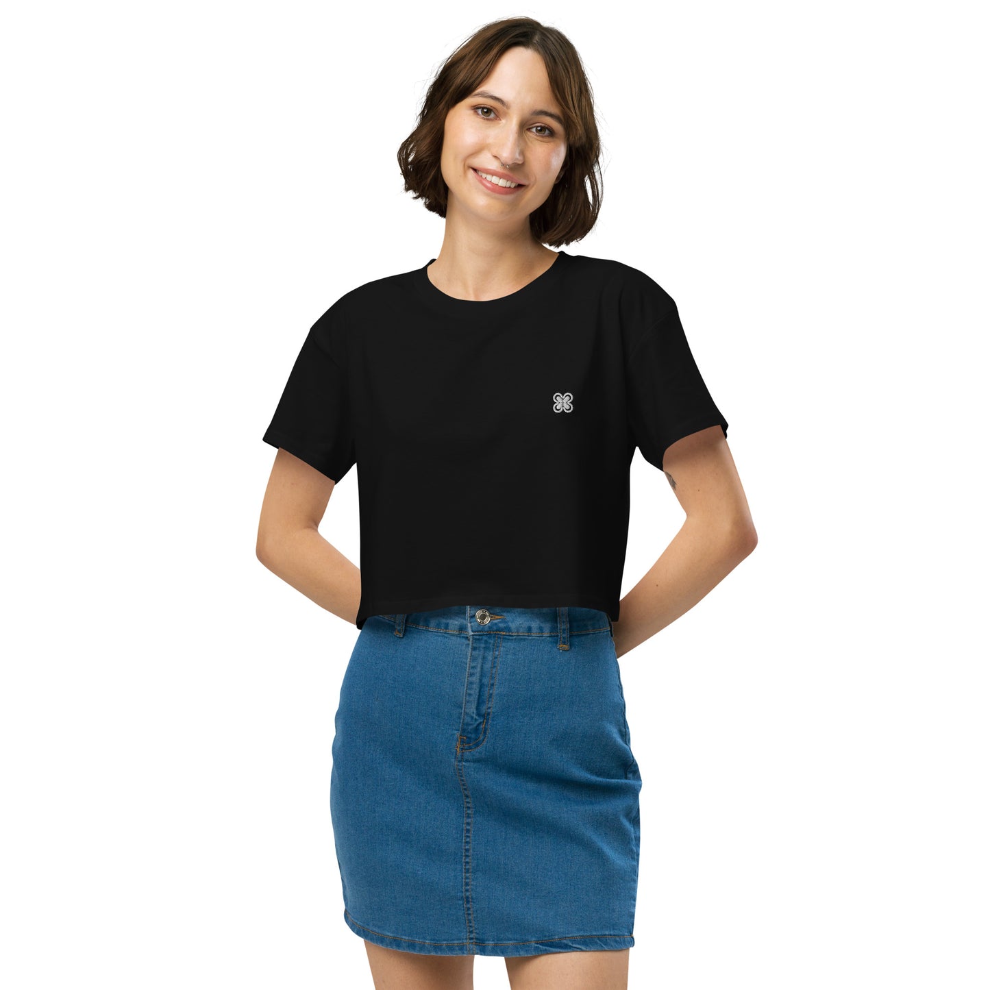 Plain Solid-Colored Women’s crop top
